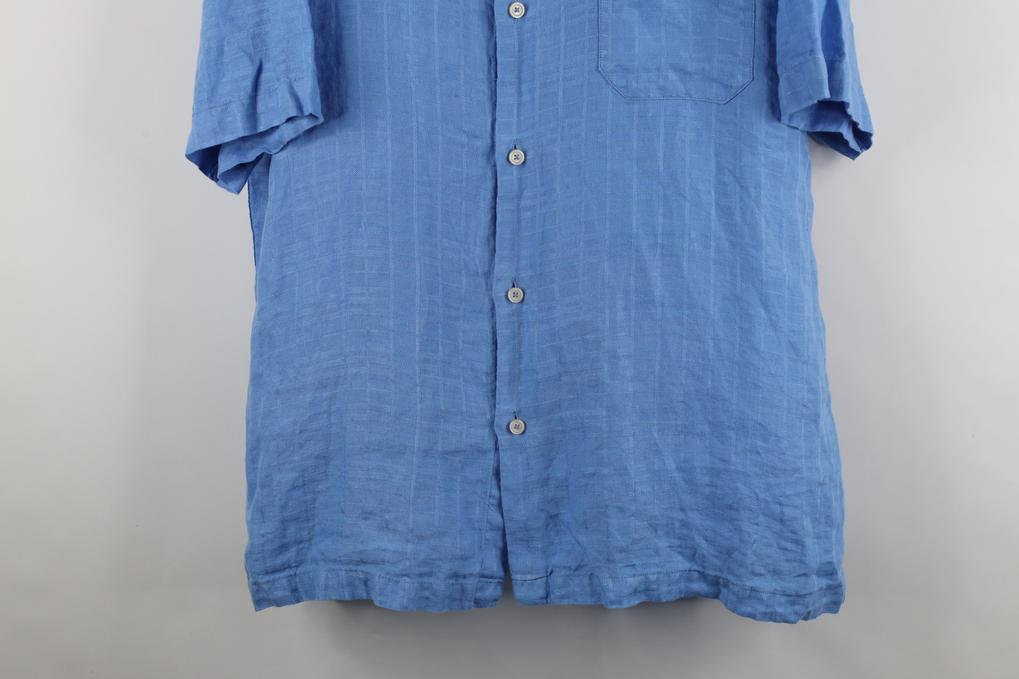 Tommy Bahama × Vintage Vintage Tommy Bahama Short Sleeve Collared Button Shirt Blue Size US XXL / EU 58 / 5 - 3 Thumbnail