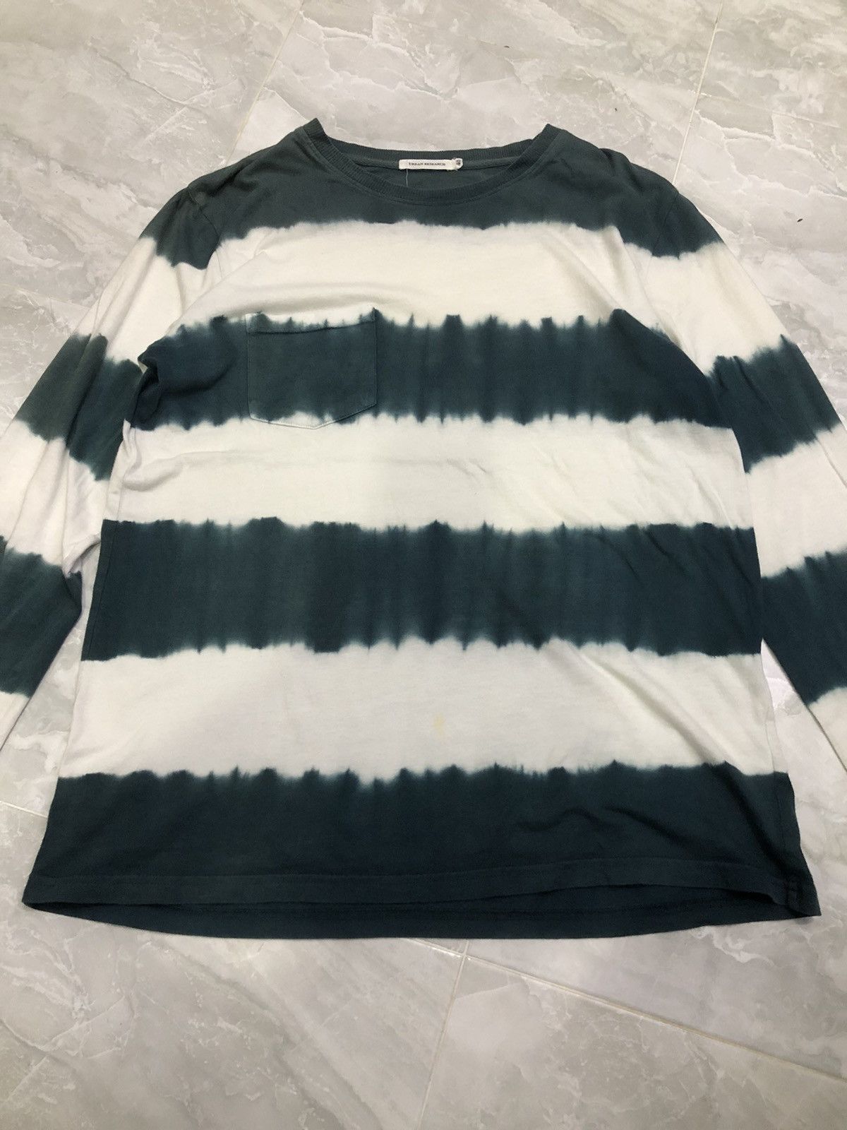 URBAN RESEARCH DOORS Urban Research Tie-Dye Stripe Long Sleeve Tee Size US M / EU 48-50 / 2 - 13 Thumbnail
