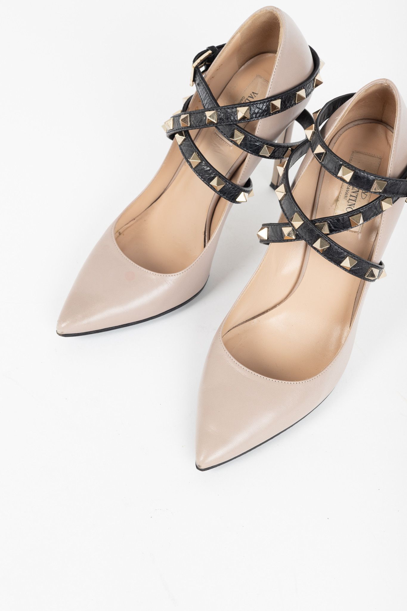 Valentino Valentino Garavani Studwrap Rockstud Pointed-Toe Pumps Size US 8.5 / IT 38.5 - 6 Thumbnail