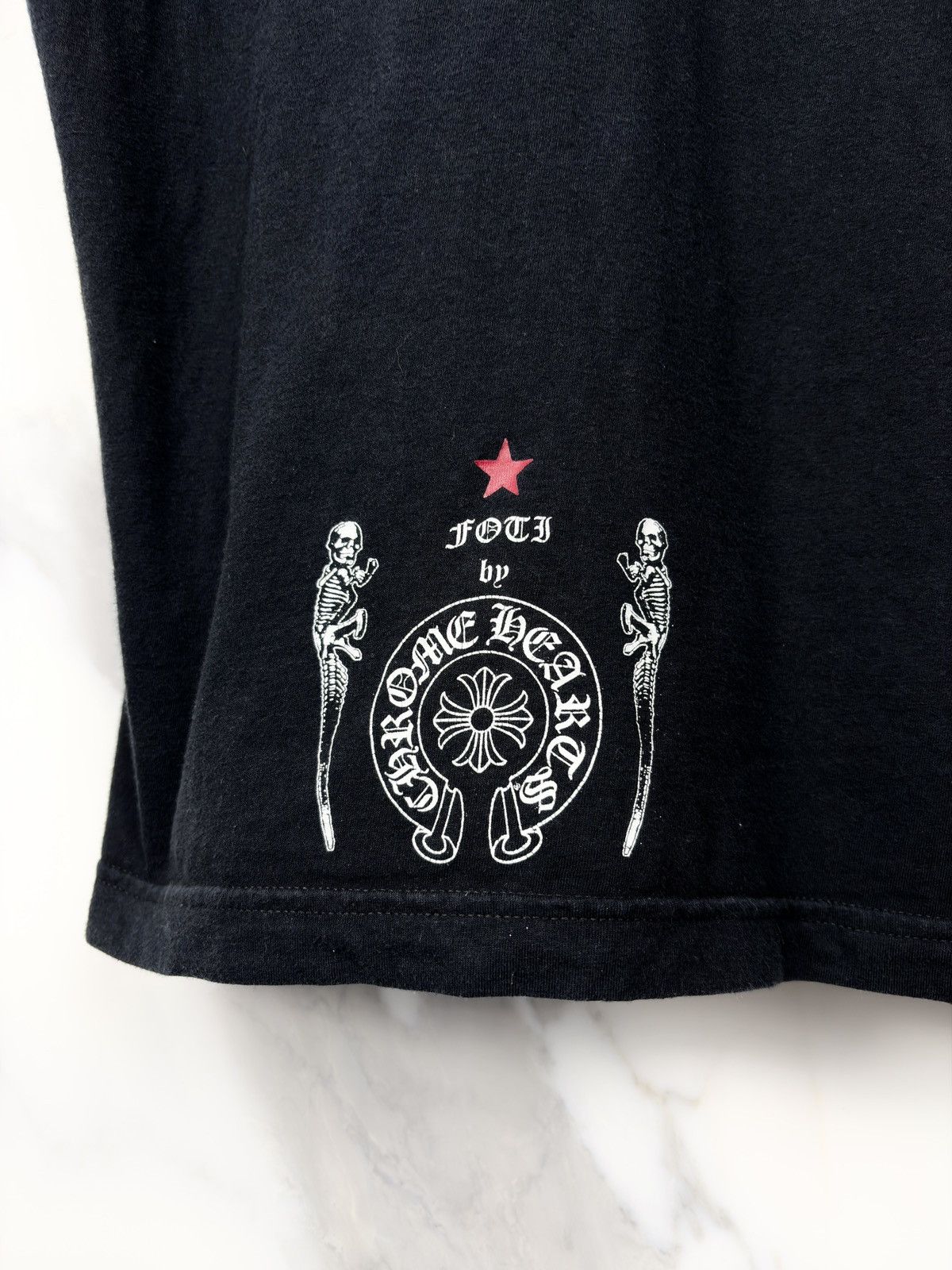 Chrome Hearts Chrome Hearts Vintage Joe Foti Skeeter Dog Star Skull Tshirt Size US M / EU 48-50 / 2 - 4 Thumbnail