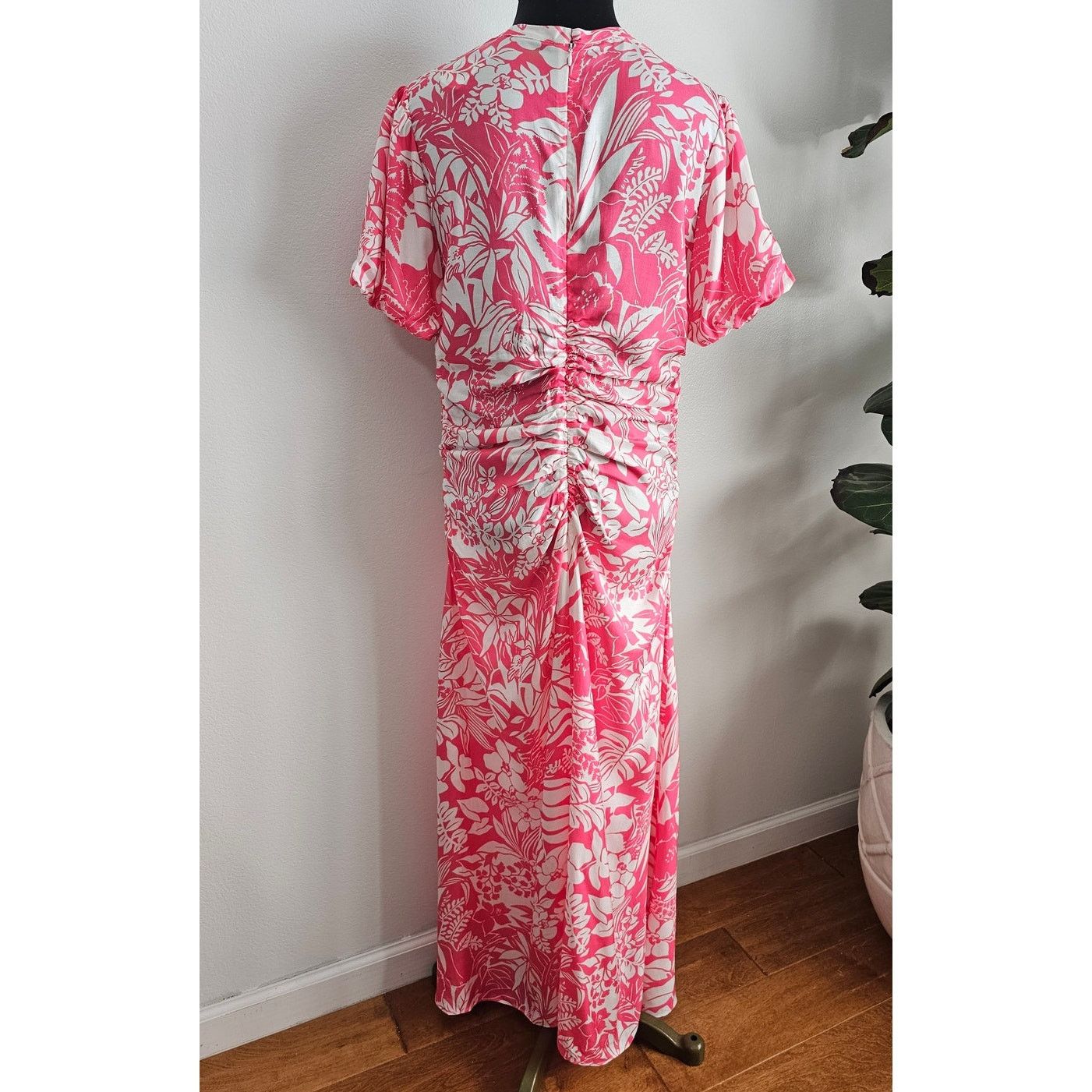 J.McLaughlin NWT J.McLaughlin Silk Pink/White Bay Isle Fernanda Dress 14 Size XL / US 12-14 / IT 48-50 - 5 Thumbnail