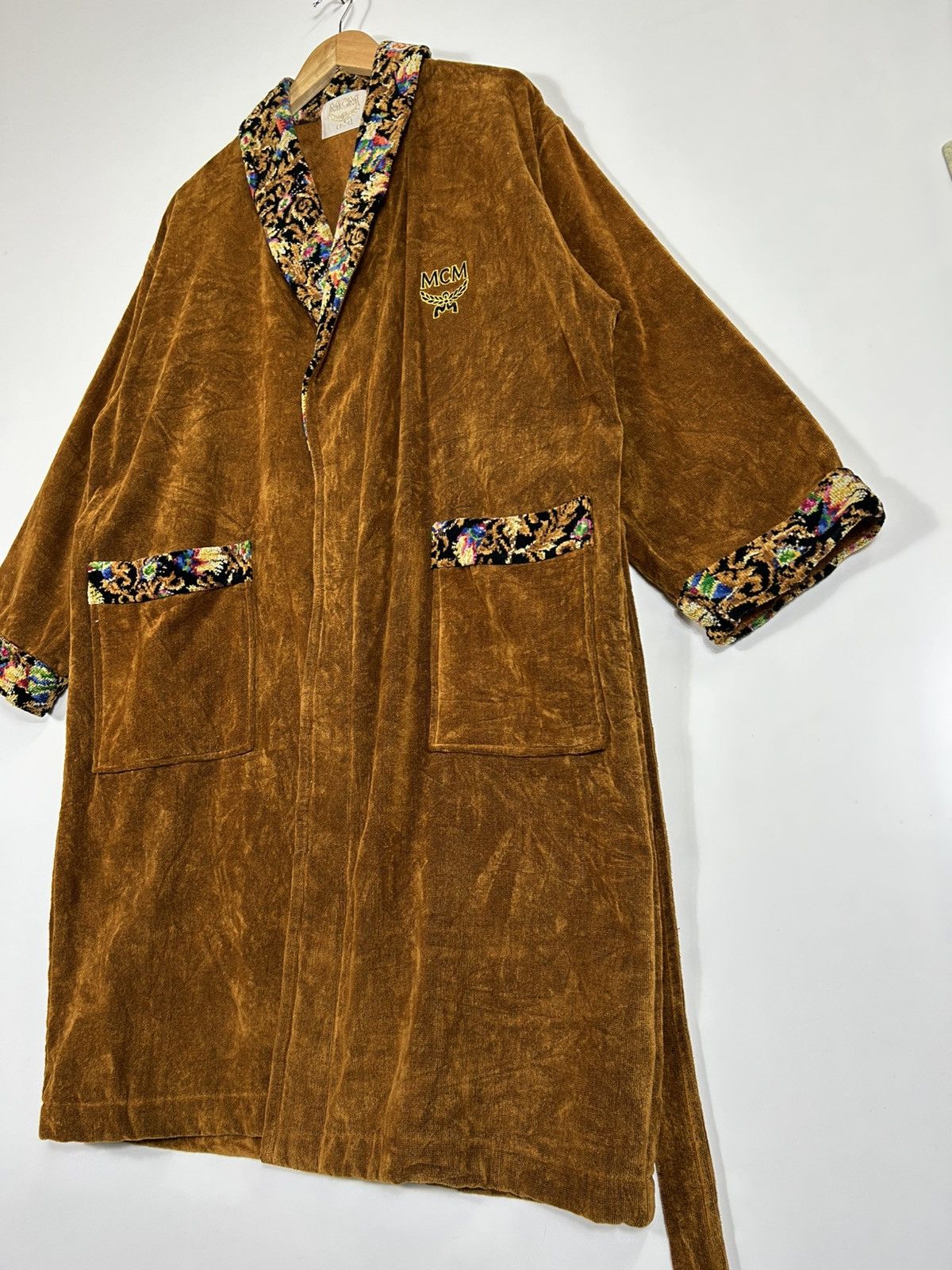 MCM 🔥MCM Tapestry Collar Monogram Unisex Bath Rob Jacket Size US L / EU 52-54 / 3 - 4 Thumbnail