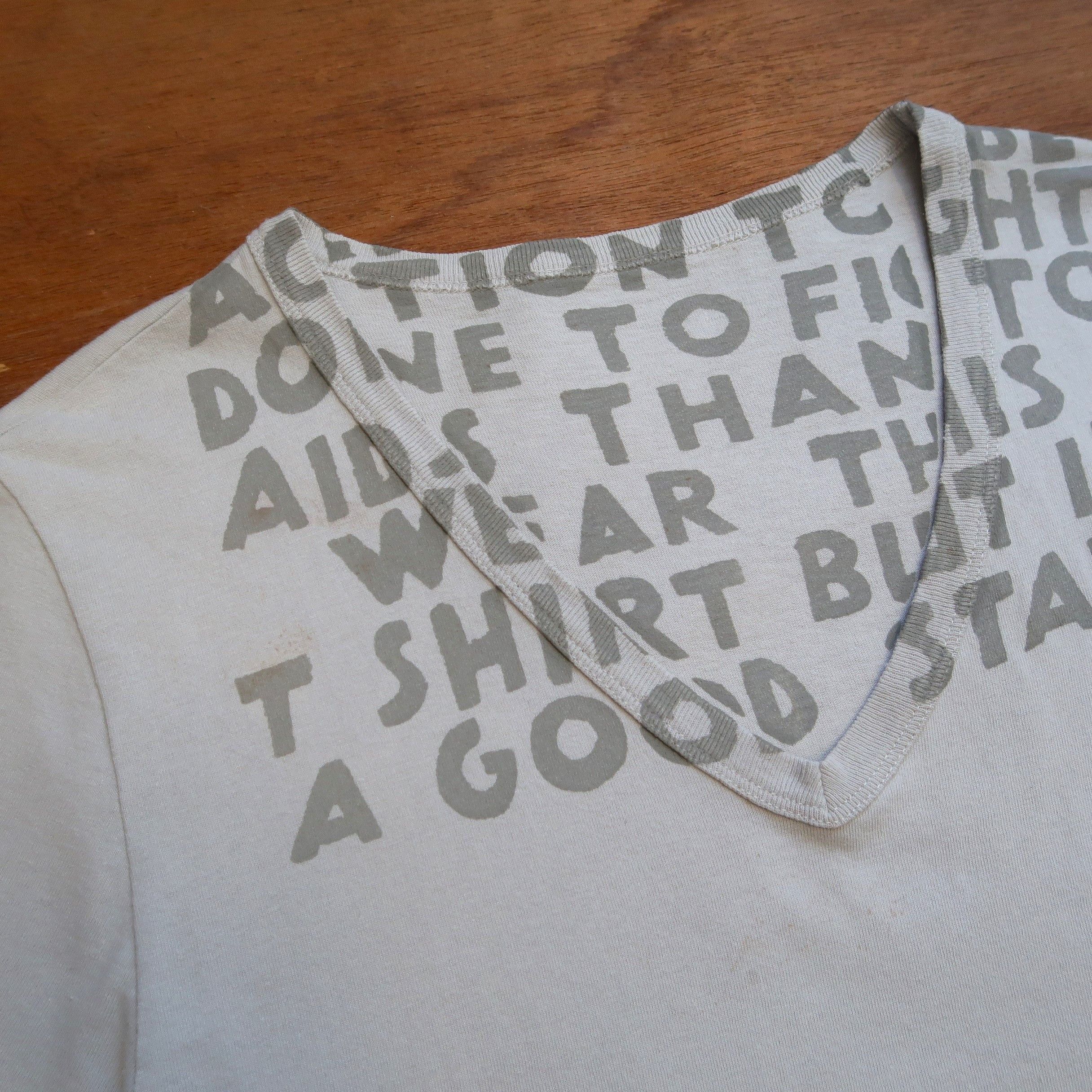 Maison Margiela SS 2011 Aids Awareness Reflective T-Shirt Size US S / EU 44-46 / 1 - 4 Thumbnail
