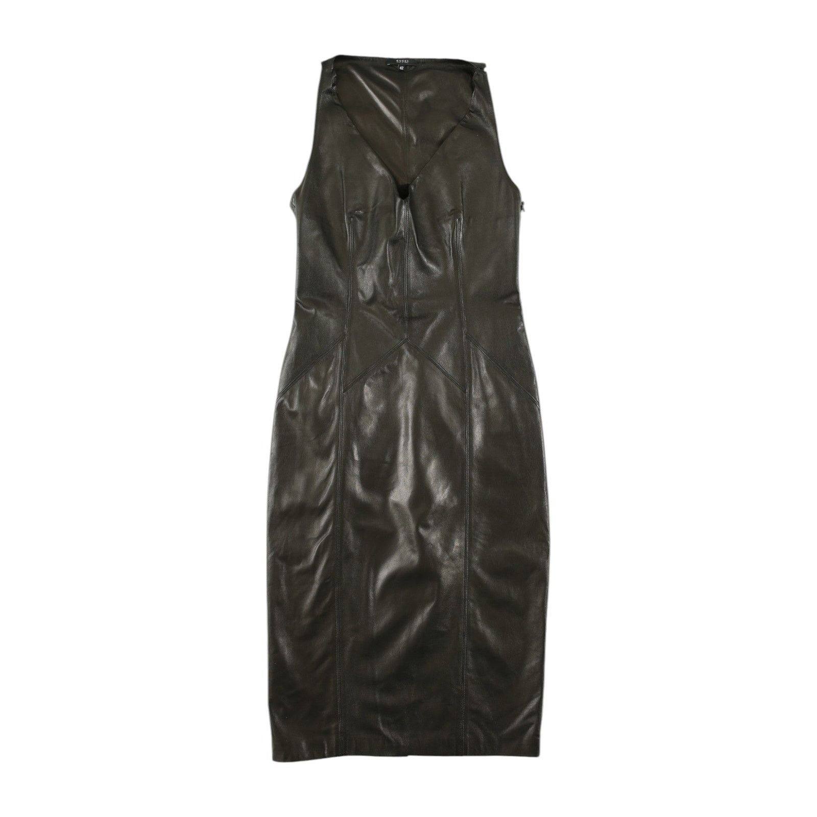 Gucci Shiny leather dress | Grailed
