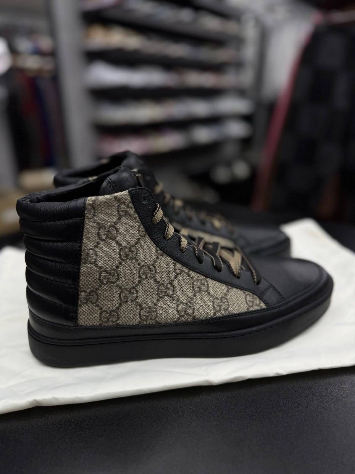 Gucci Authentic Gucci GG Monogram Logo Leather Sneakers 7.5G/8US Size US 8 / EU 41 - 2 Thumbnail