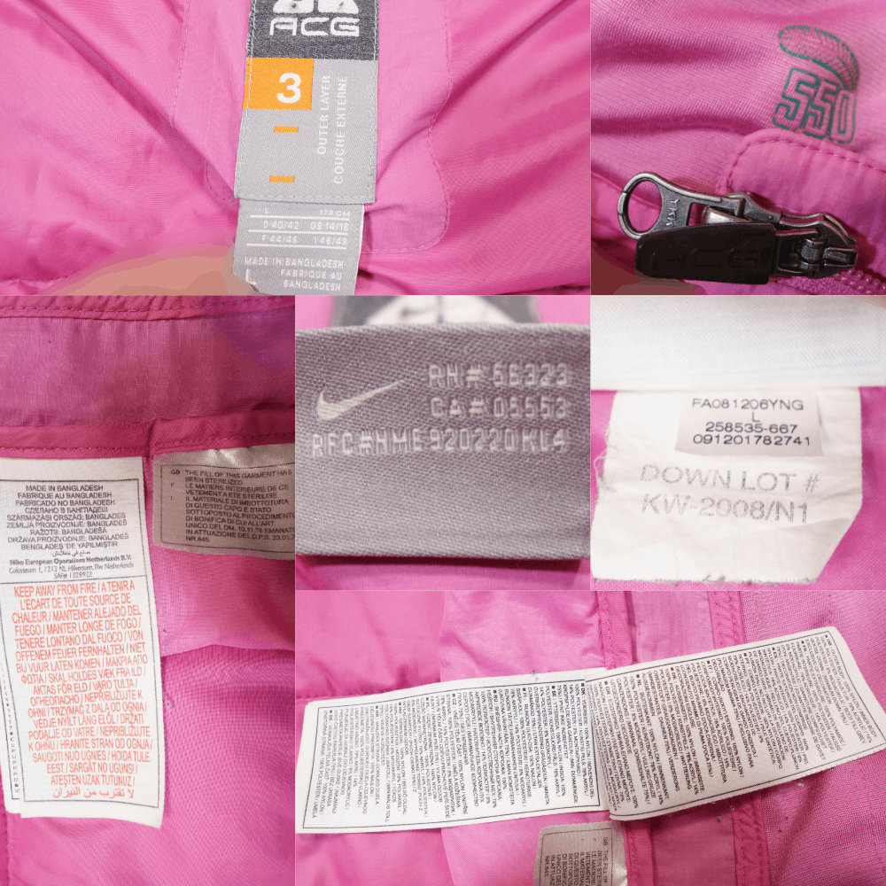 Nike 00S ACG Logo 550 Goose Down Jacket Size L / US 10 / IT 46 - 9 Thumbnail