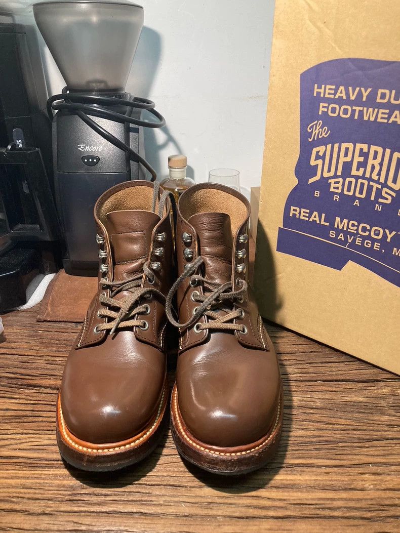 The Real McCoy's REAL McCOY'S Leather Work Boots -dmc Size US 6.5 / EU 39-40 - 1 Thumbnail