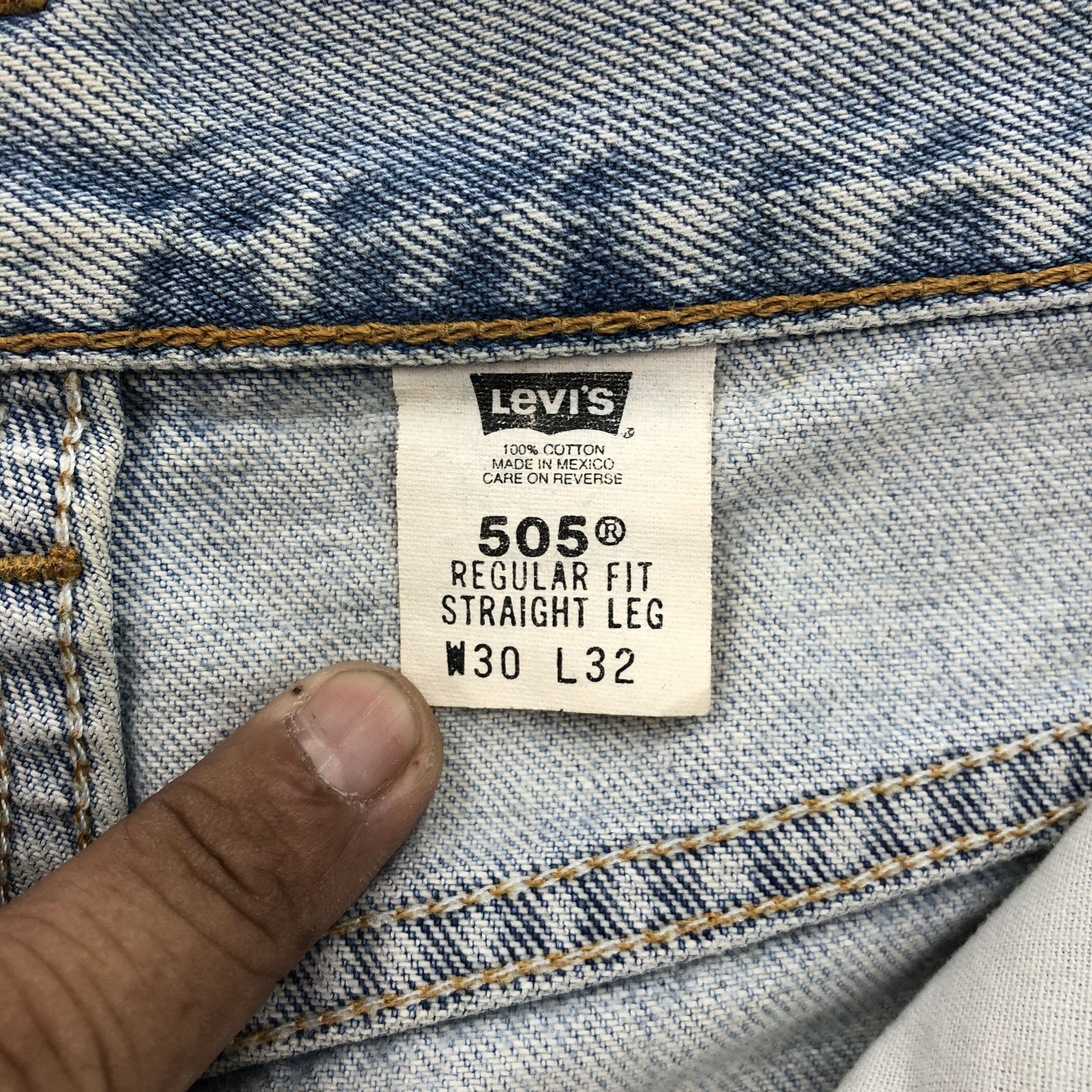 Levi's Vintage Lev's 505 Jeans Dirty Levi's Distressed Denim - . Size 28" / US 6 / IT 42 - 9 Thumbnail