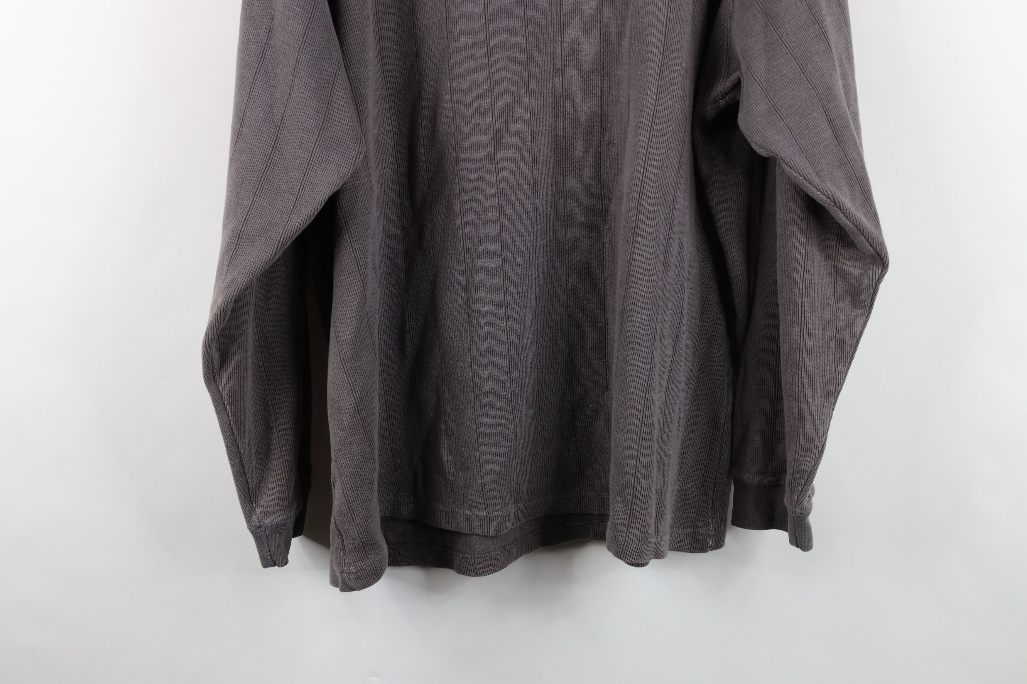Columbia Vintage Columbia Spell Out Ribbed Knit V-Neck Sweater Gray Size US XXL / EU 58 / 5 - 11 Thumbnail
