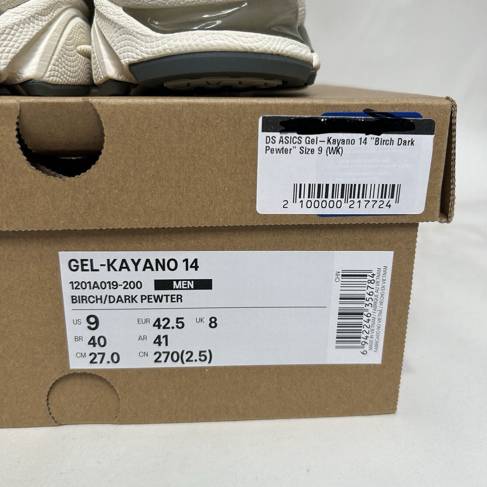 Asics ASICS Gel Kayano 14 “Birch Dark Pewter” 2024 Size US 9 / EU 42 - 5 Thumbnail