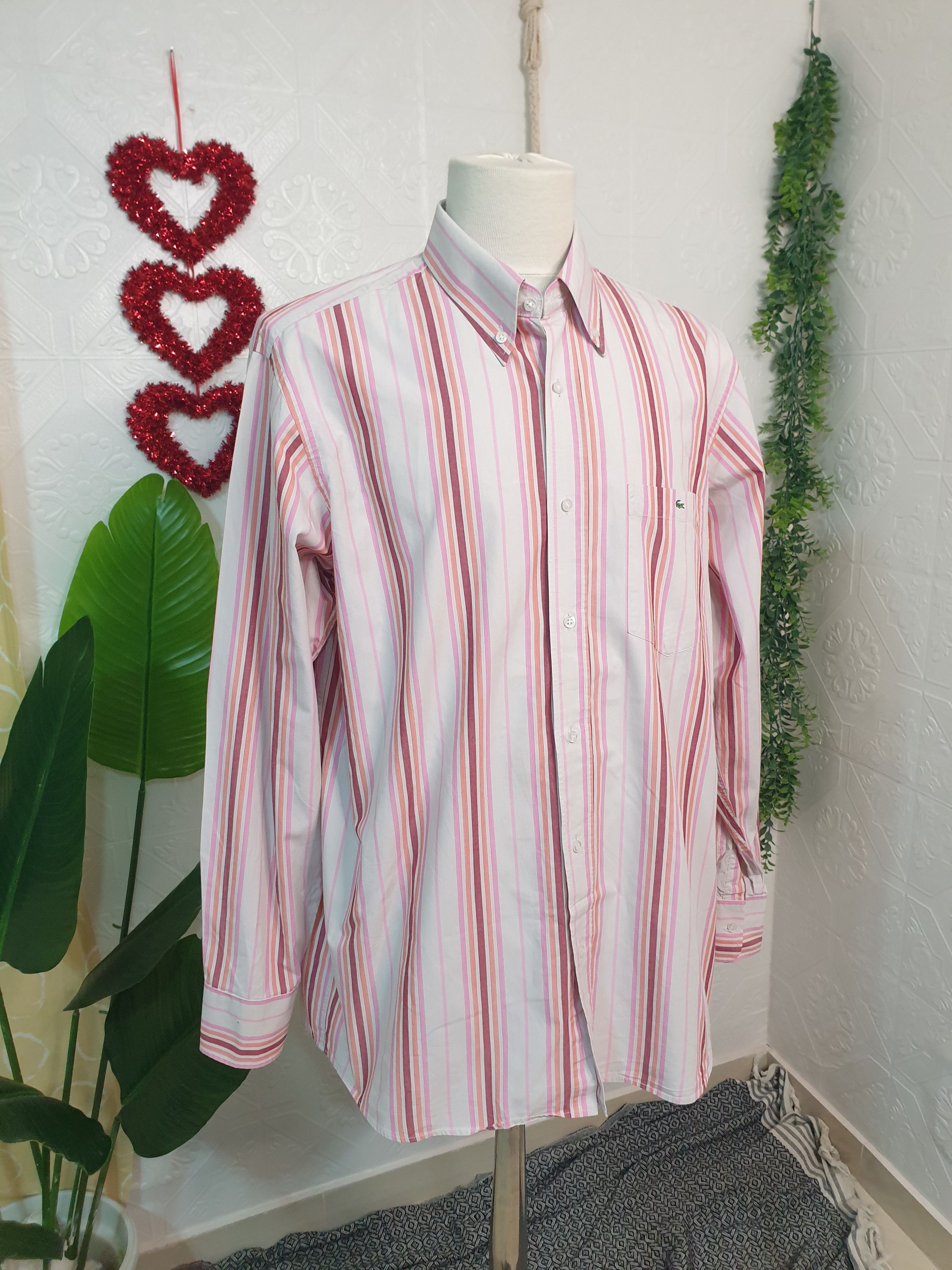 Lacoste × Vintage LACOSTE shirt for MAN size france44 (xl general) Size US XL / EU 56 / 4 - 6 Thumbnail
