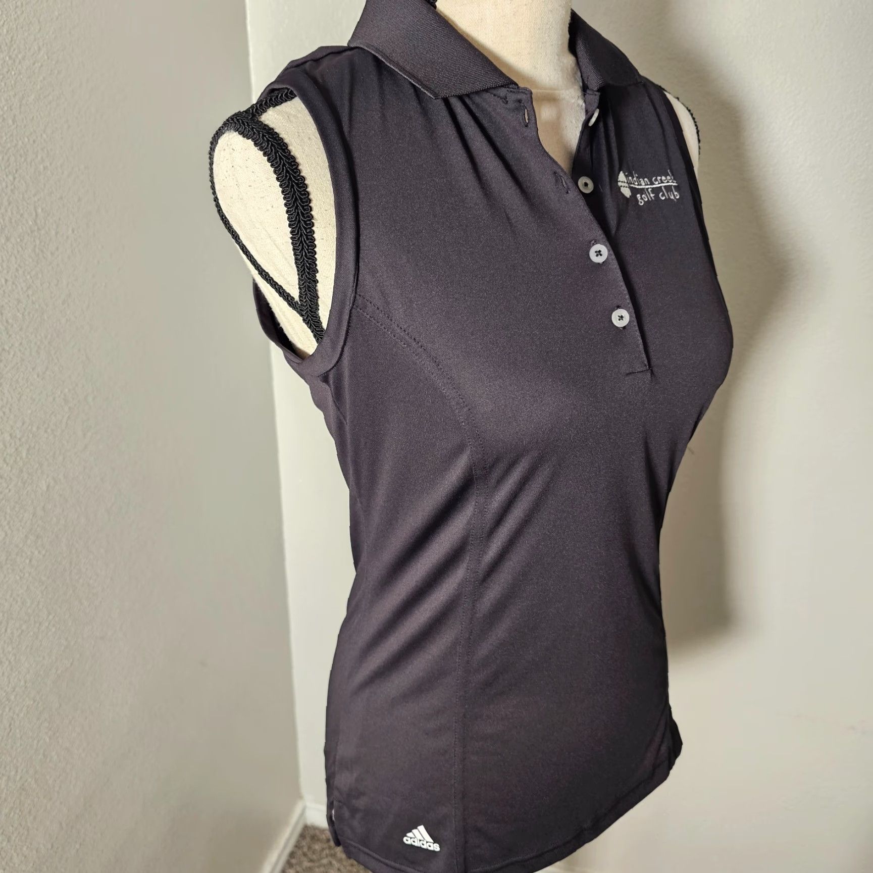 Adidas VINTAGE? No—Ignore. adidas Golf Polo Shirt Women Sleeveless Black Size M Adult Women Polo Shirt Black Adidas Golf Tennis Size M / US 6-8 / IT 42-44 - 6 Thumbnail