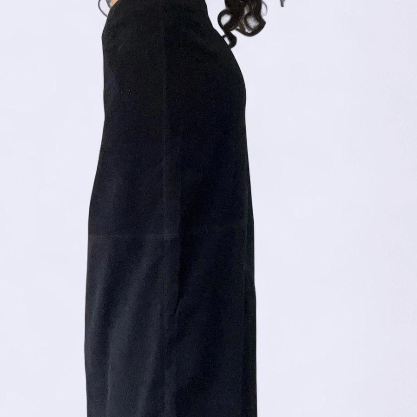 Other Black maxi skirt with zipper waist very fitted #maxiskirt Size 28" / US 6 / IT 42 - 3 Thumbnail
