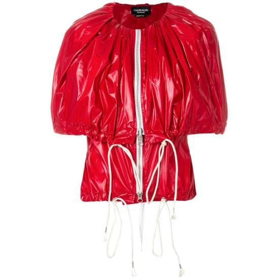 Calvin Klein CALVIN KLEIN Women Capes P076 82WWJA63 629 RED Size S / US 4 / IT 40 - 1 Thumbnail