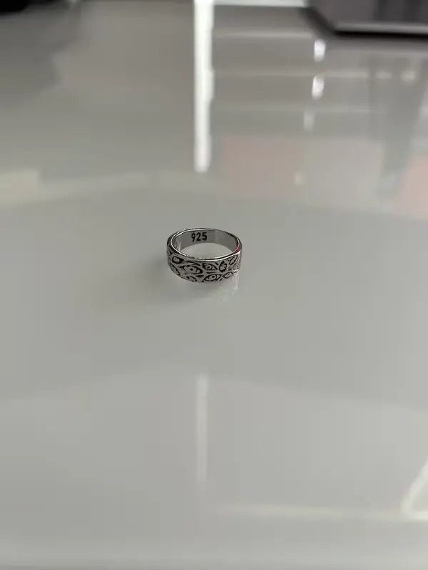 Japanese Brand Y2K Sterling Silver Eye Ring Size ONE SIZE - 3 Thumbnail