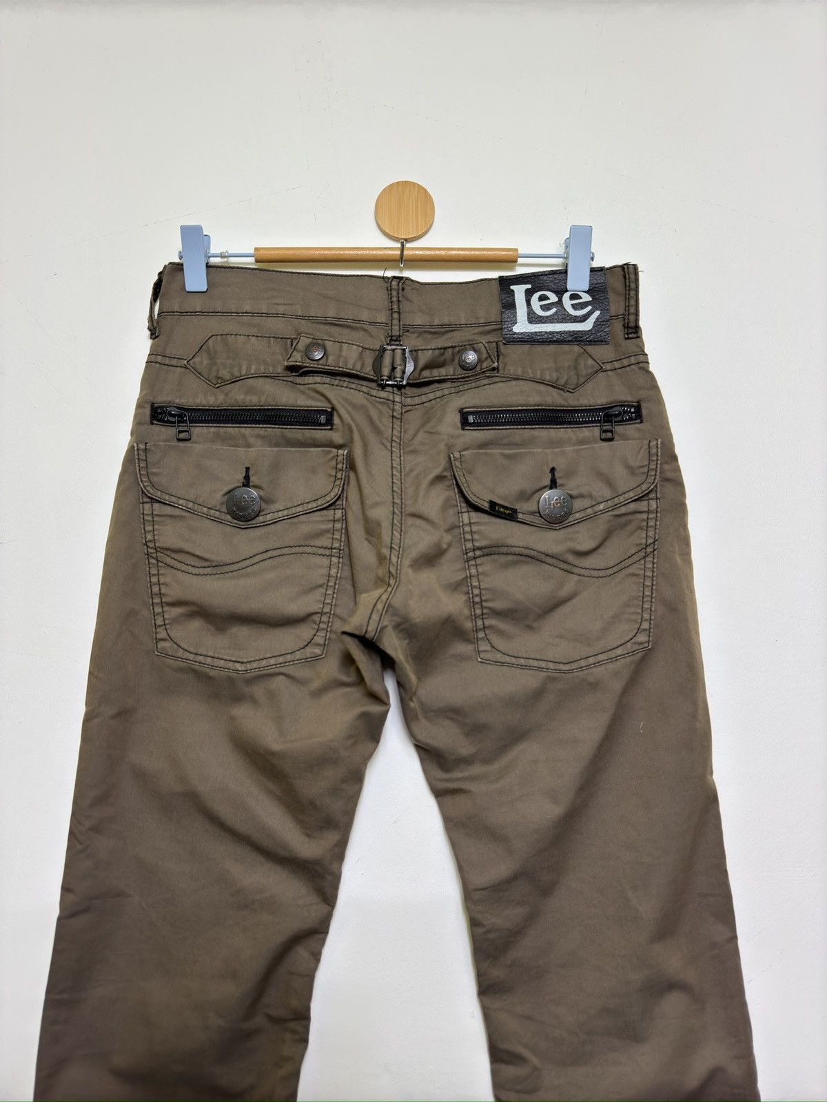 Lee Vintage Lee Riders Buckle Biker Style Low Rise Zipper Pant Size US 29 - 8 Thumbnail