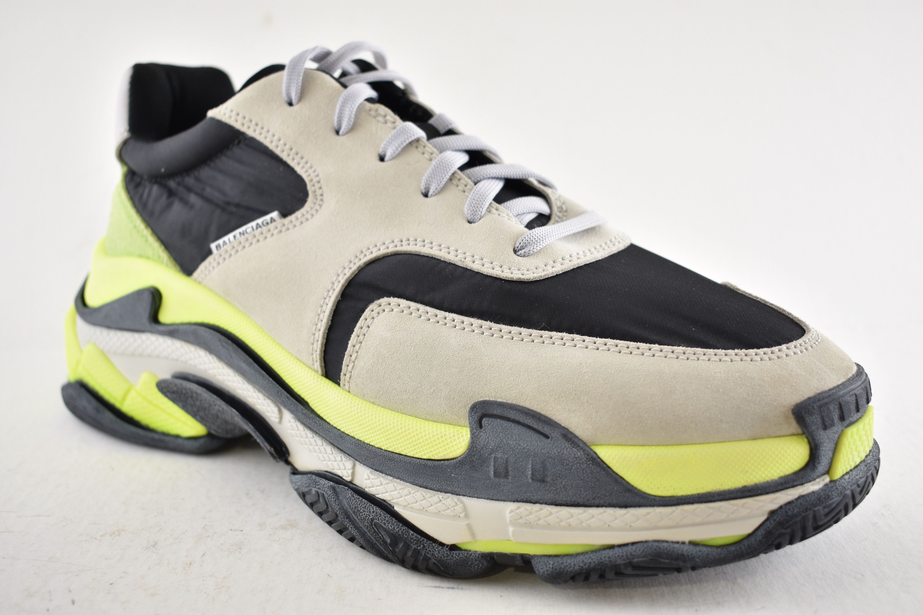 Balenciaga Balenciaga Triple S V2 Grey Jaune Trainer Sneaker 44 11 Size US 11 / EU 44 - 3 Thumbnail