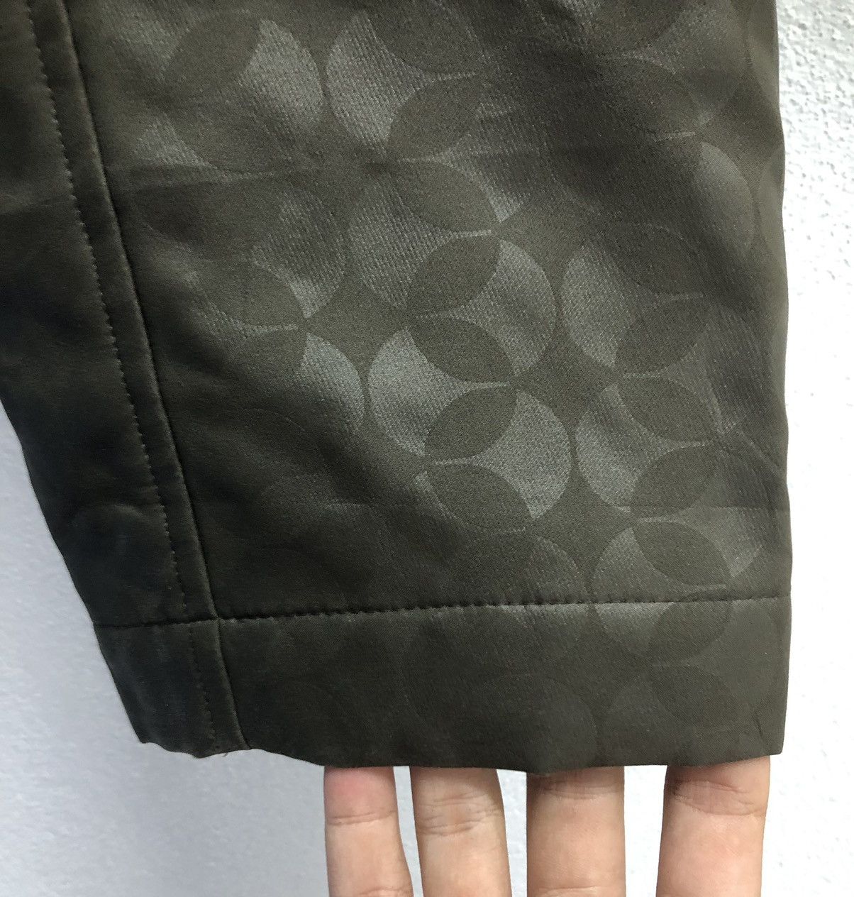 Vintage Issey Miyake Olive Green "WINDCOAT" Patterned Made in Japan Size US M / EU 48-50 / 2 - 7 Thumbnail