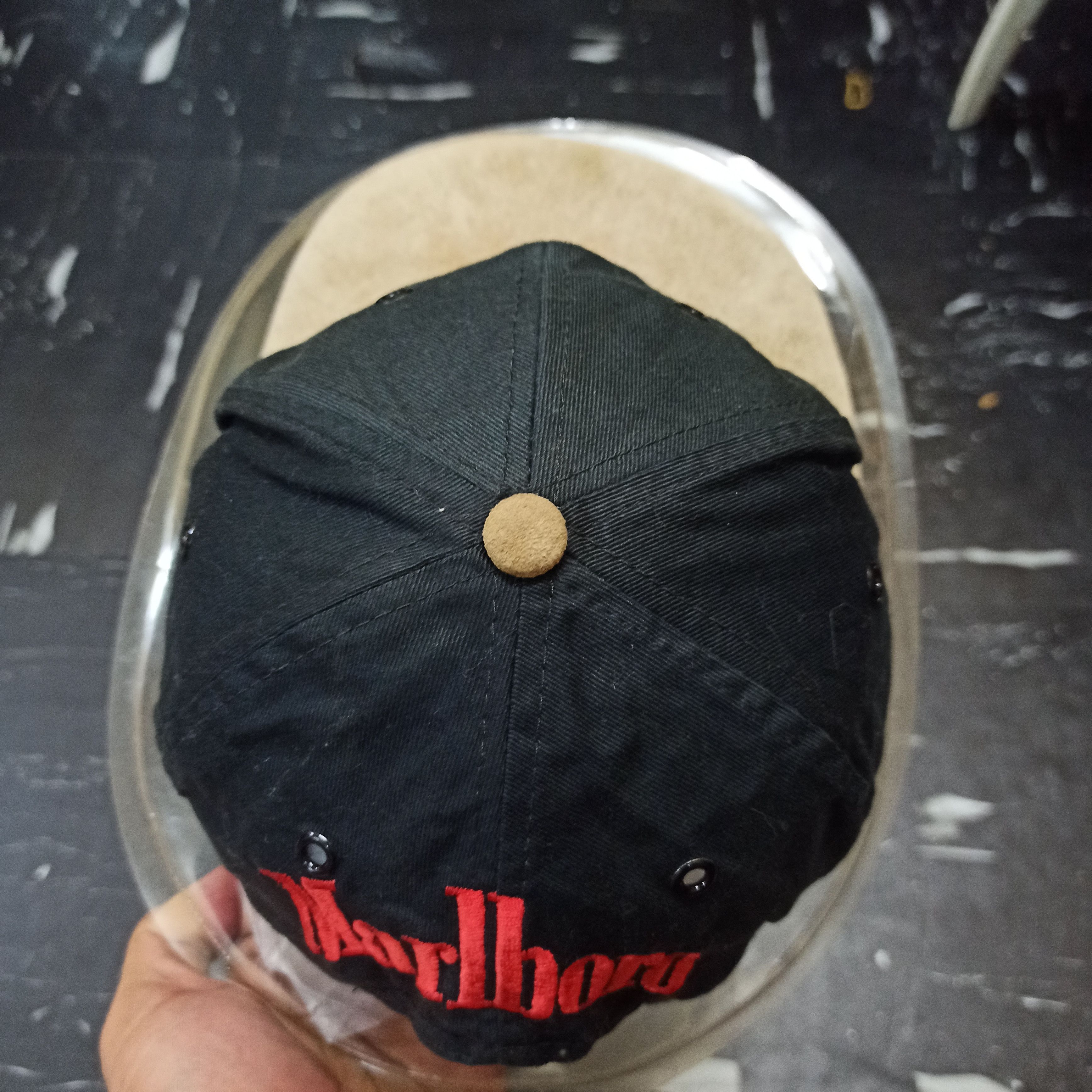Marlboro Vintage Asia Marlboro Big Logo Leather Cap Size ONE SIZE - 3 Thumbnail