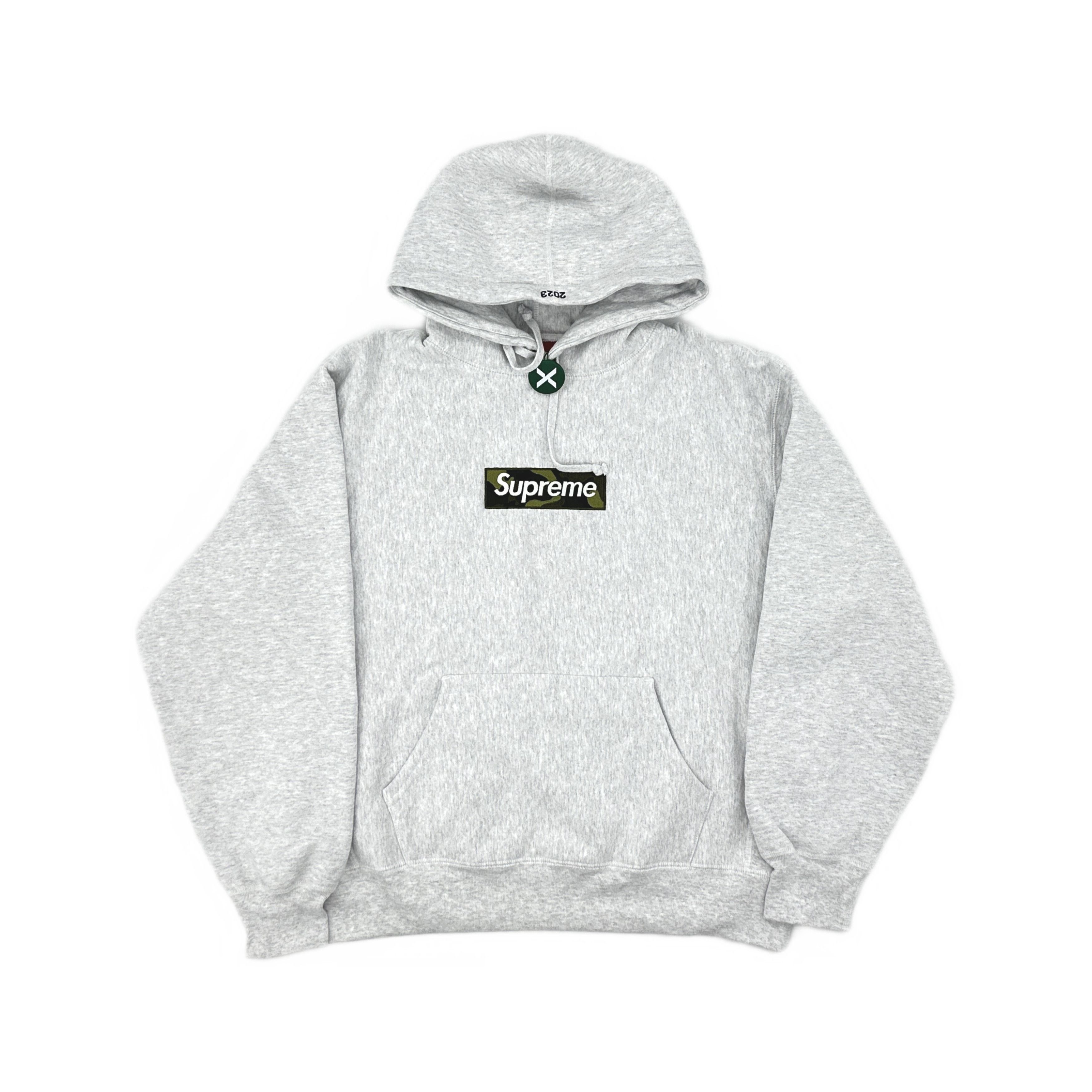 Supreme Supreme Box Logo Hooded Sweatshirt Heather Grey | Grailed