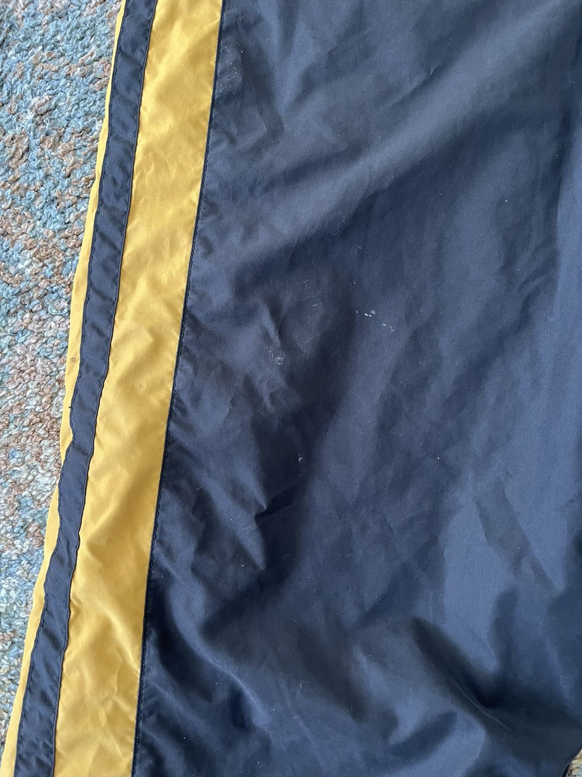 Vintage VTG Nike Drill Trackpants XL Baggy Blue Gold Y2K Zip Swishy Size US 38 / EU 54 - 8 Thumbnail