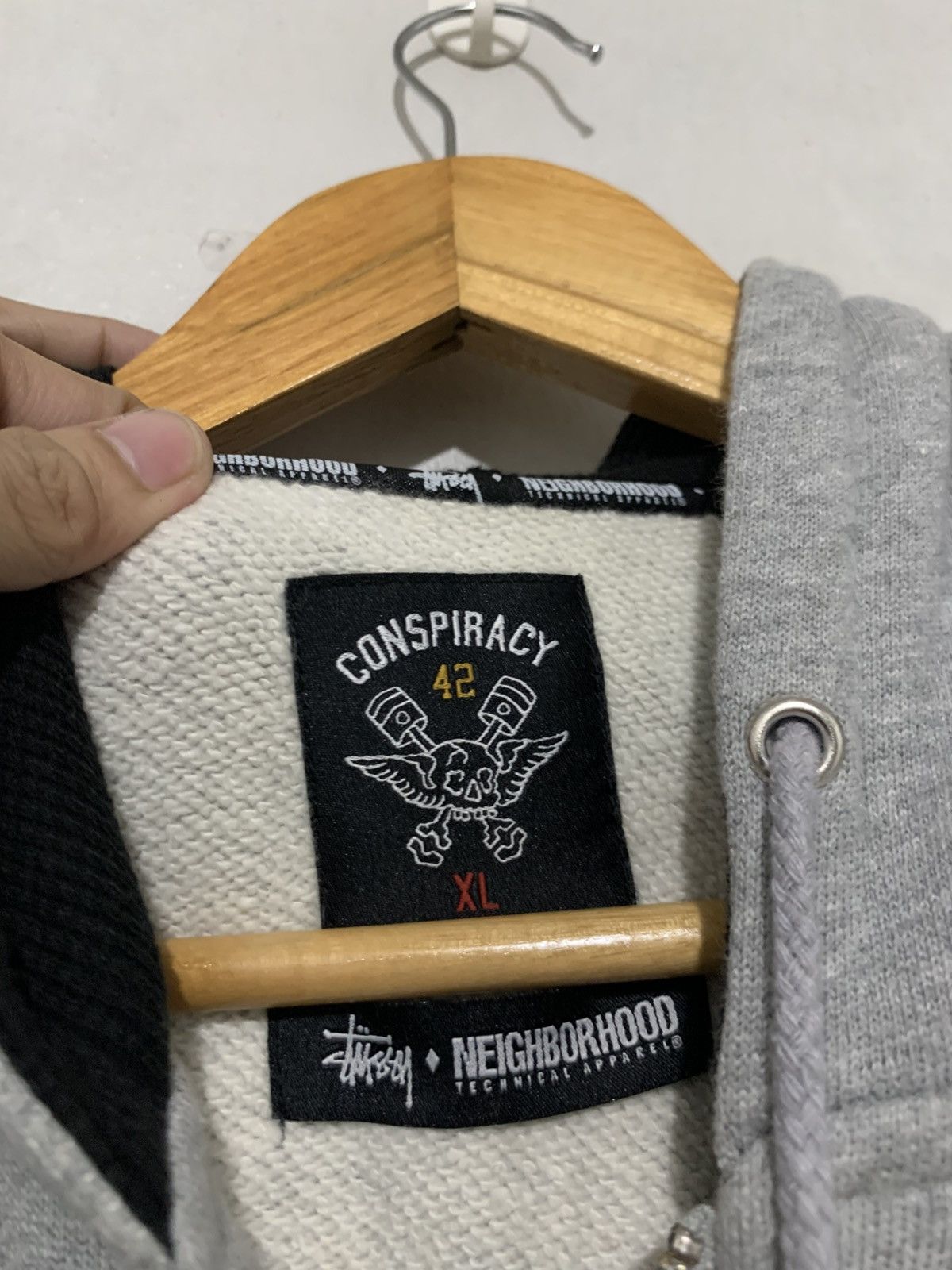 Neighborhood × Stussy Vintage Stussy X Neighborhood Hoodie (Reflecto) Size US XL / EU 56 / 4 - 5 Thumbnail