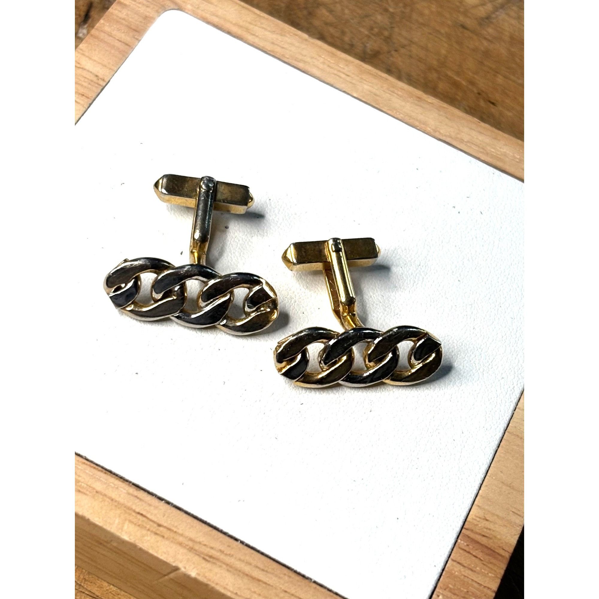 Other Gold-Tone Chain-Link Cufflinks For Men Size ONE SIZE - 1 Thumbnail