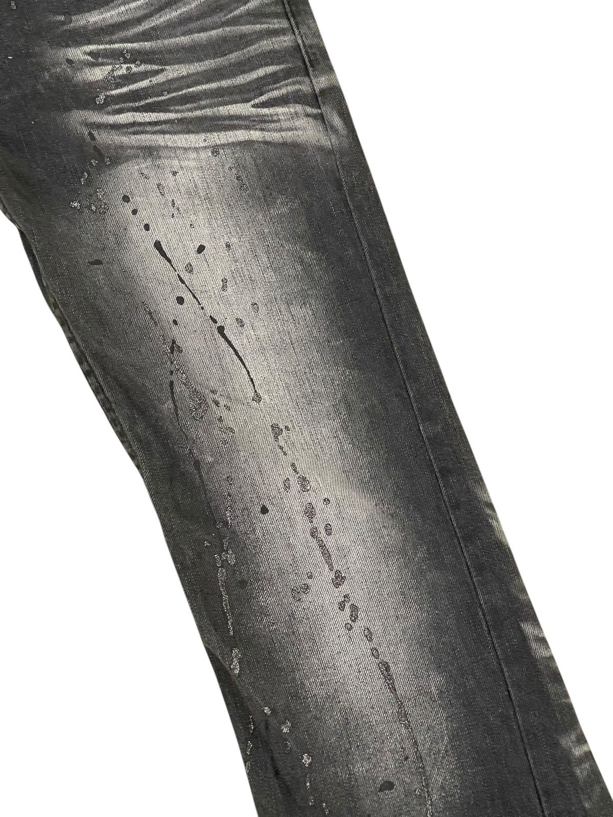 Japanese Brand Flare Jeans KUI Faded Distress Skull Boot Cut 1🟦2 Size US 31 - 15 Thumbnail