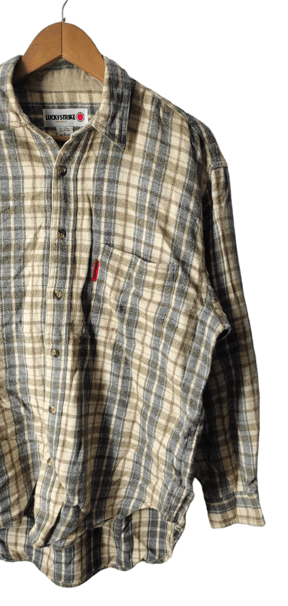 Sports Specialties VINTAGE LUCKY STRIKE FLANNEL WOOL COTTON Size US L / EU 52-54 / 3 - 2 Thumbnail