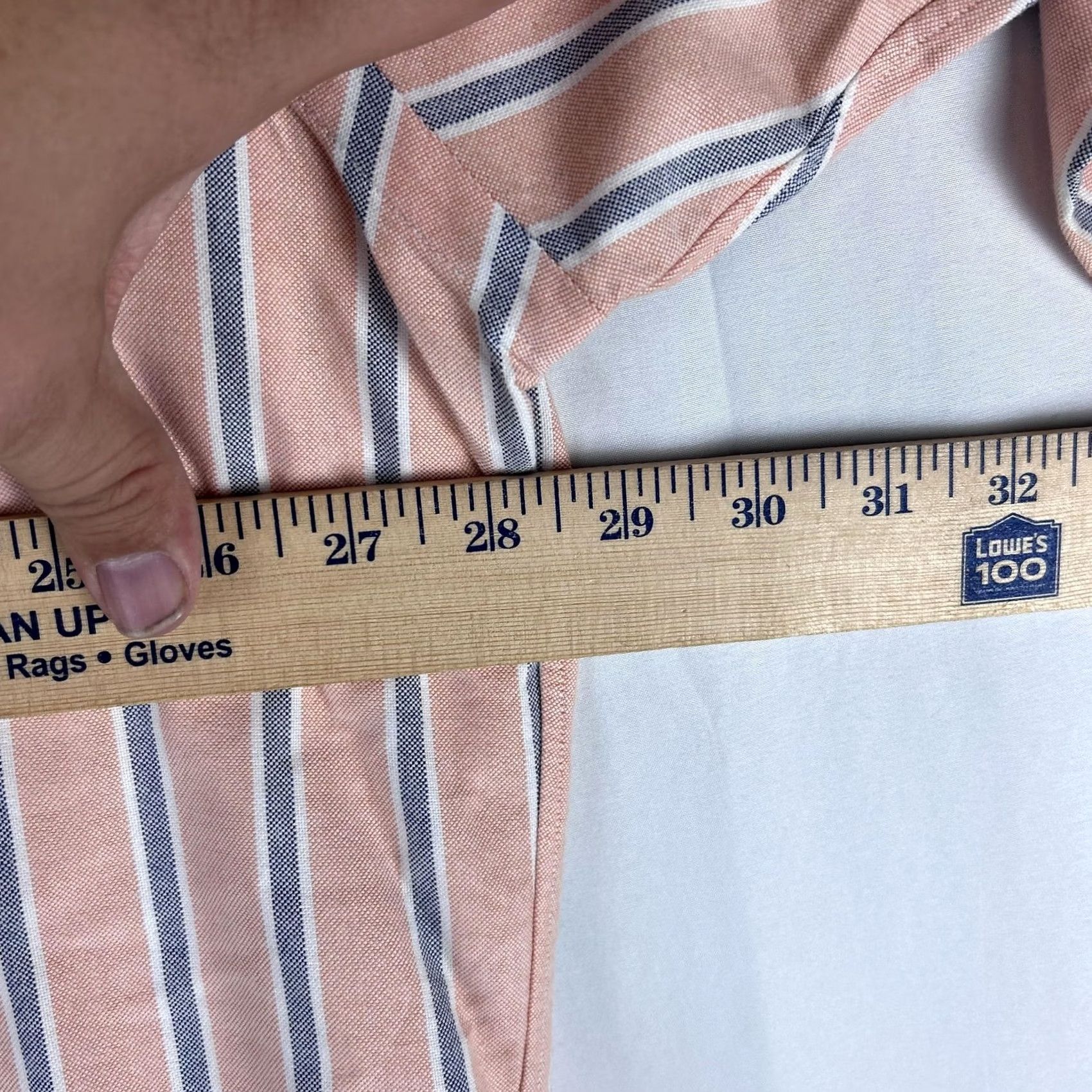 Ralph Lauren Ralph Lauren Shirt Mens 2XL Pink Blue Stripe Yarmouth Oxford Button-Down Size US XXL / EU 58 / 5 - 7 Thumbnail