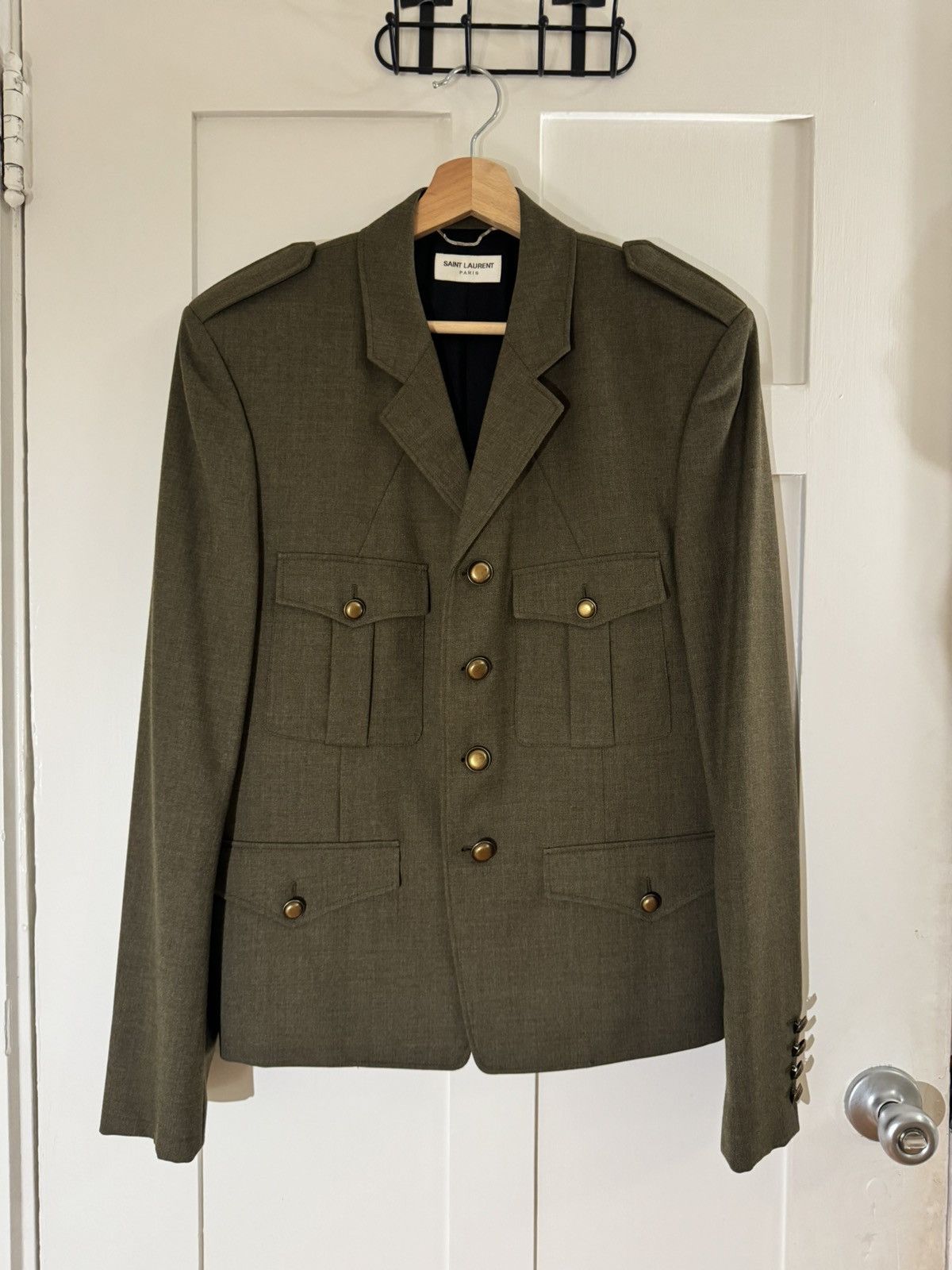 Saint Laurent Paris Saint Laurent Military Jacket Size US M / EU 48-50 / 2 - 1 Thumbnail