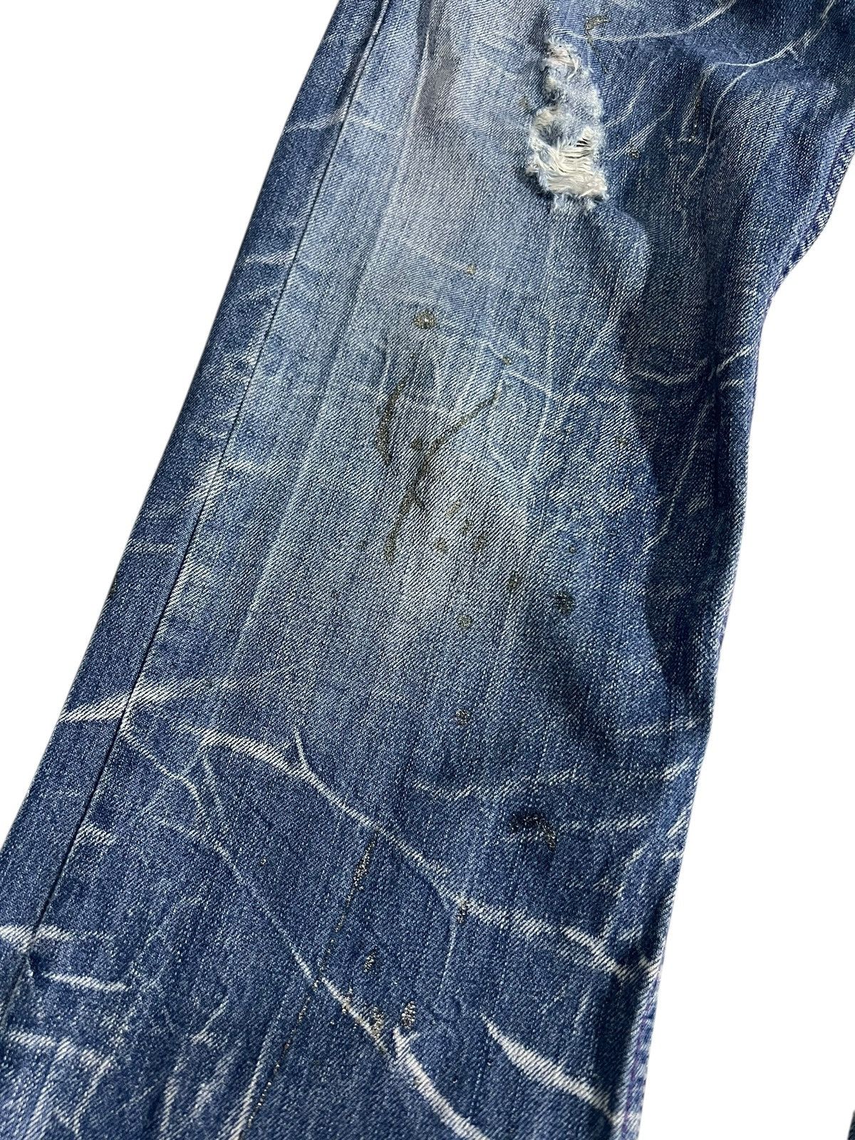 If Six Was Nine Flare Jean Nylaus Clothing Distress Claw Faded Super Rare🔥 Size US 33 - 7 Thumbnail