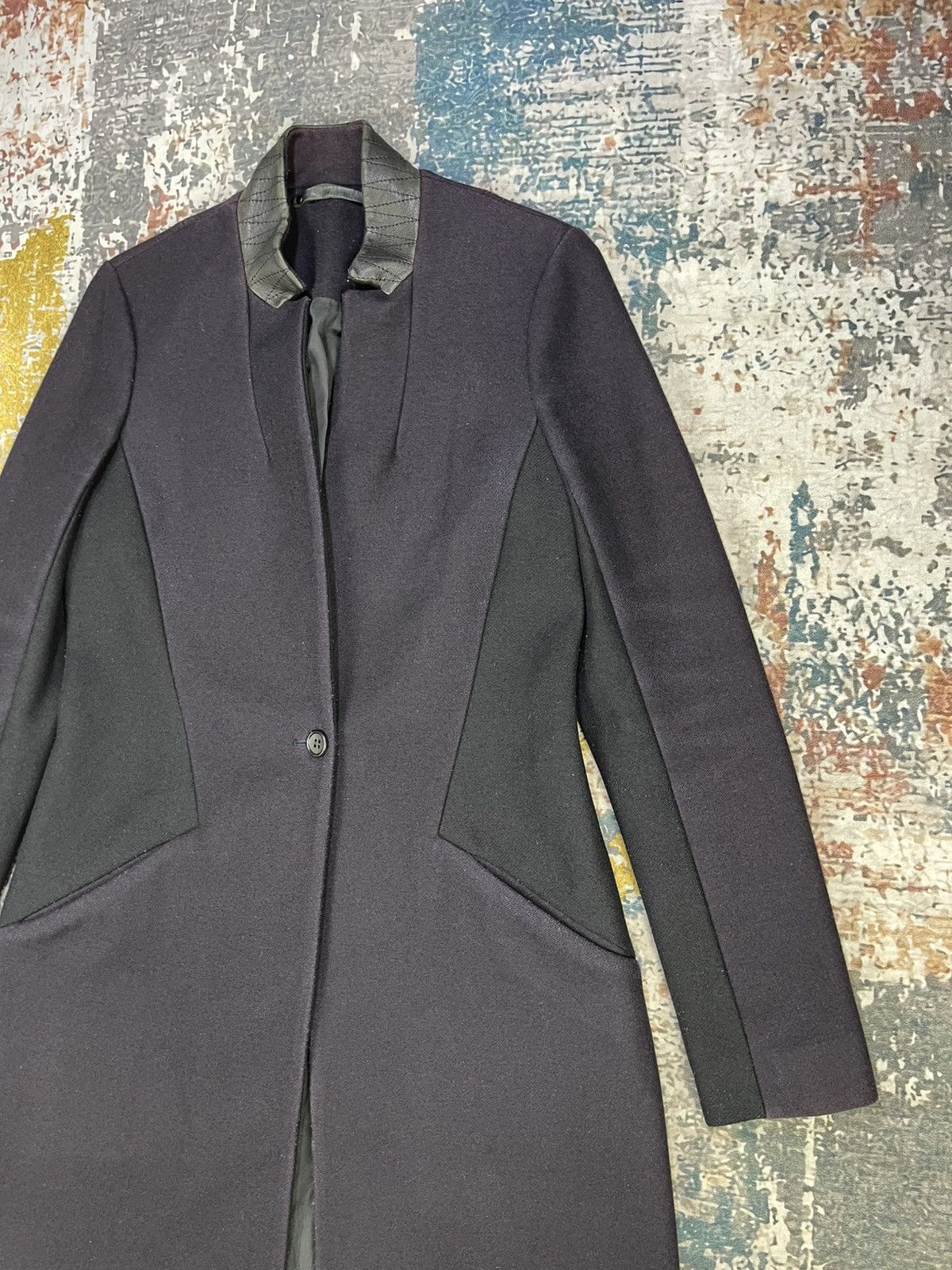 Allsaints Allsaints Leather Trim Vita Wool Coat Size M / US 6-8 / IT 42-44 - 3 Thumbnail
