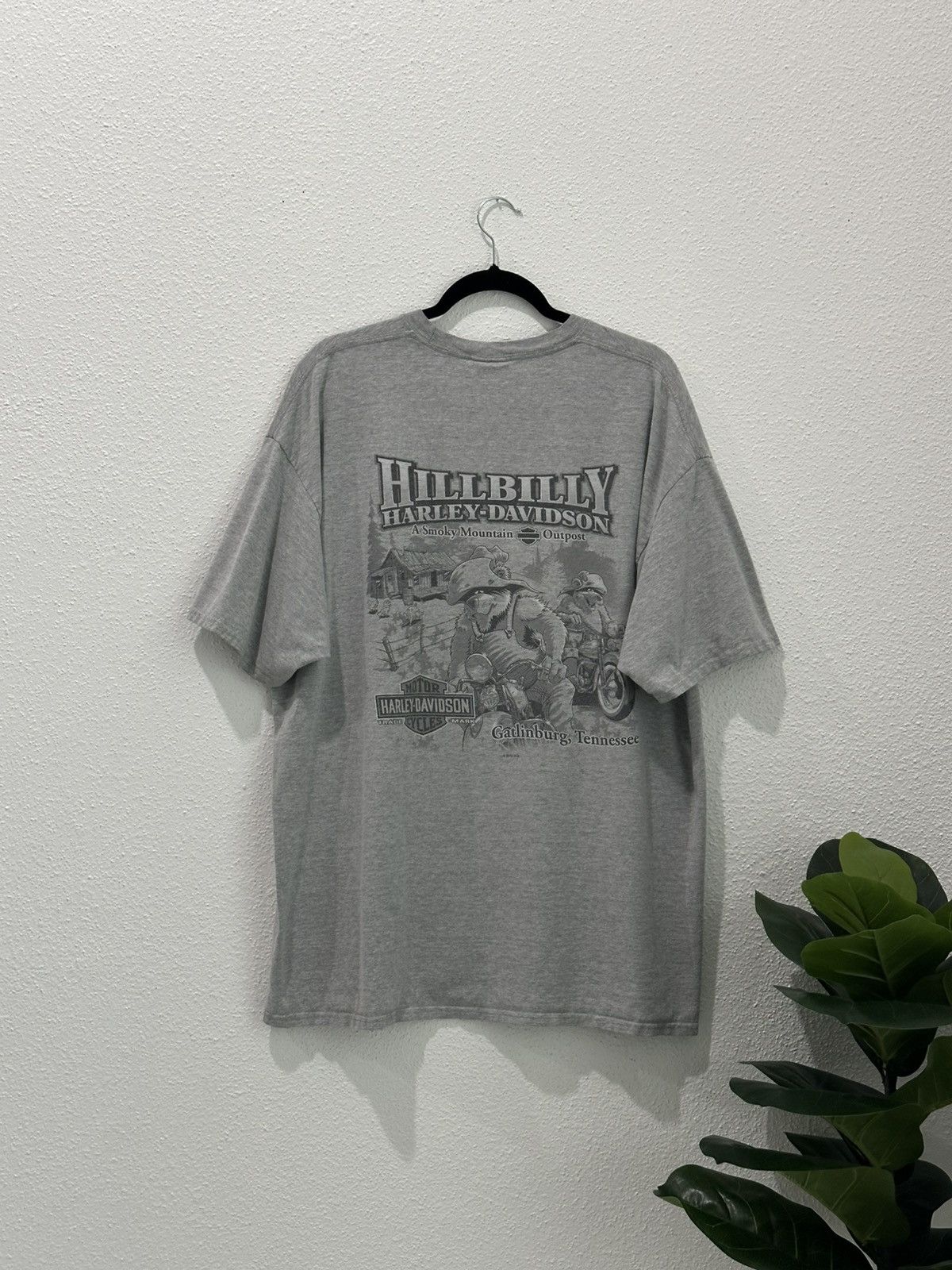 Harley Davidson Vintage Harley Davidson Hillbilly Gatlinburg, TN Pocket Tee Size US XXL / EU 58 / 5 - 1 Thumbnail