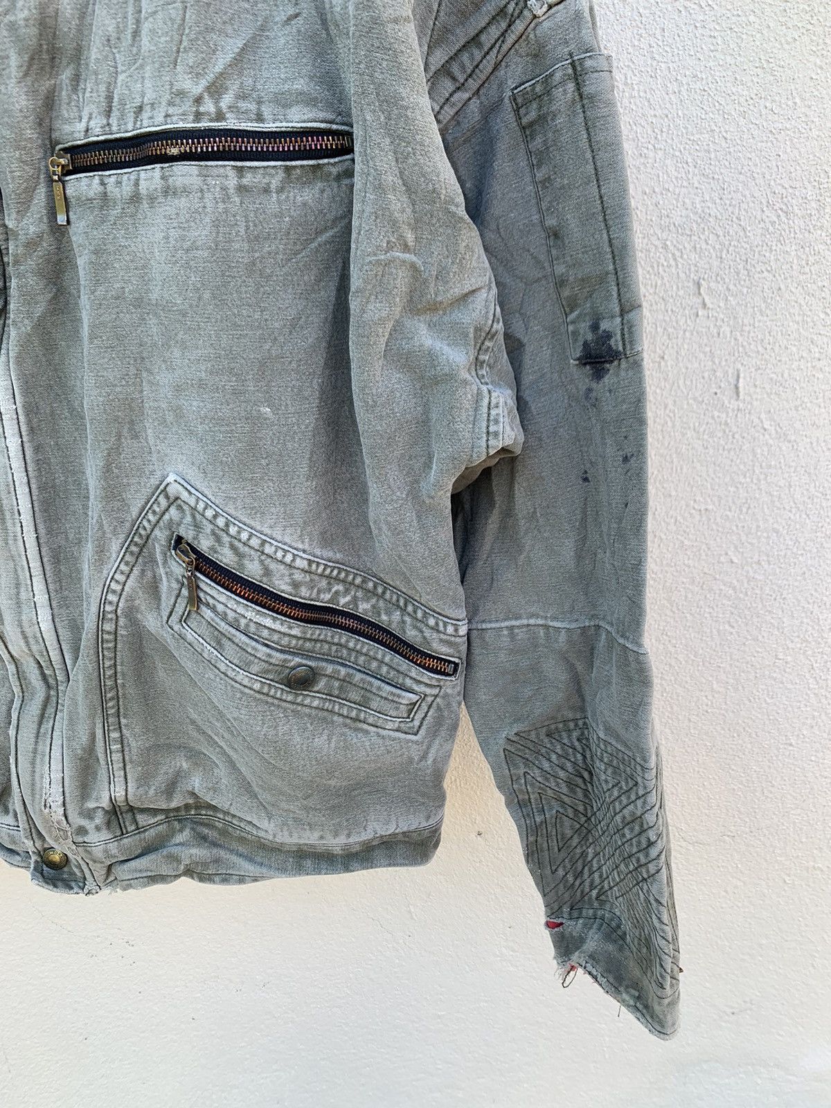 Japanese Brand Distress TORA Toraichi Worker Style Jacket Size US L / EU 52-54 / 3 - 4 Thumbnail