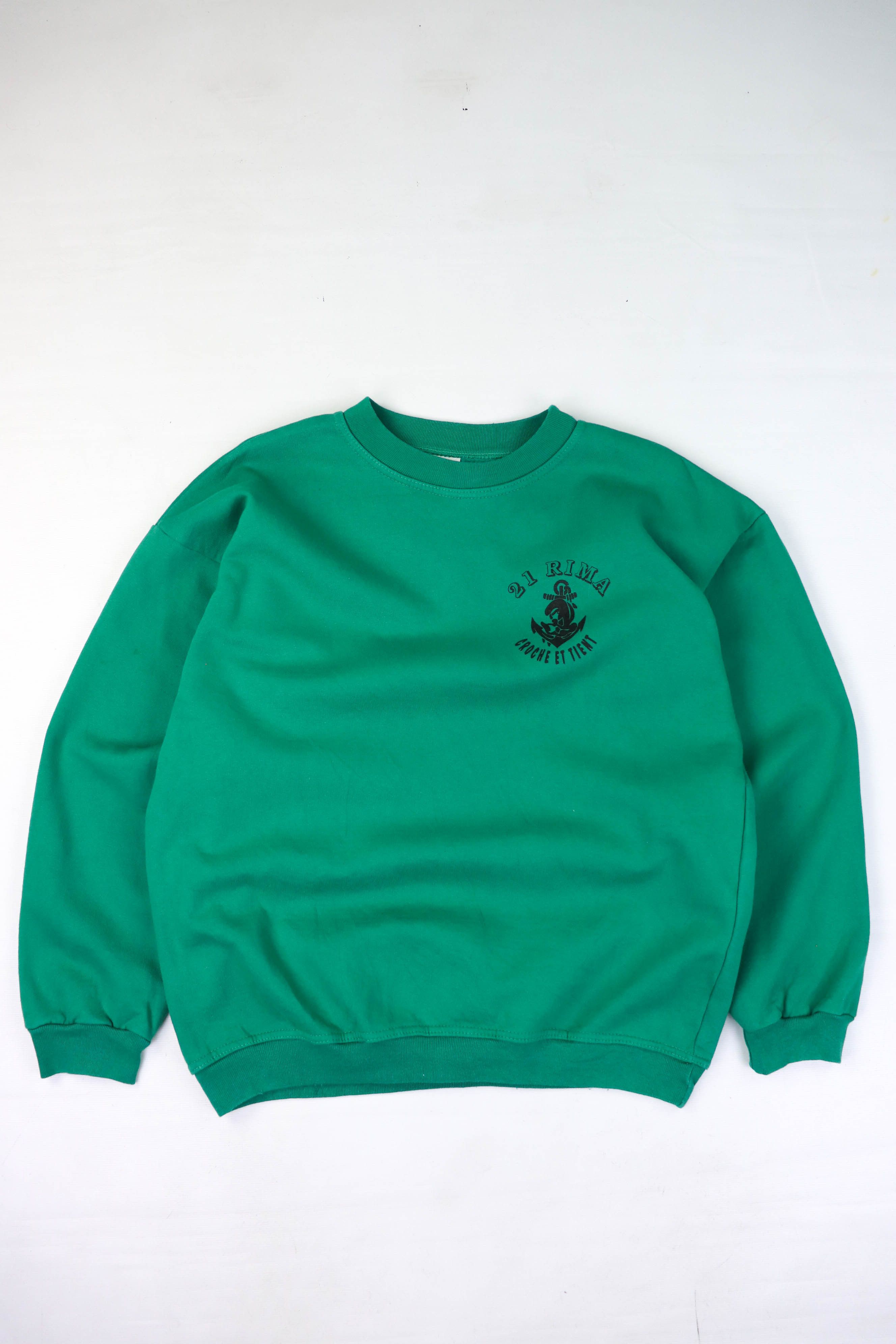 Vintage Vintage Troupes De Marine French Army Crewneck Sweatshirt Size US L / EU 52-54 / 3 - 2 Thumbnail