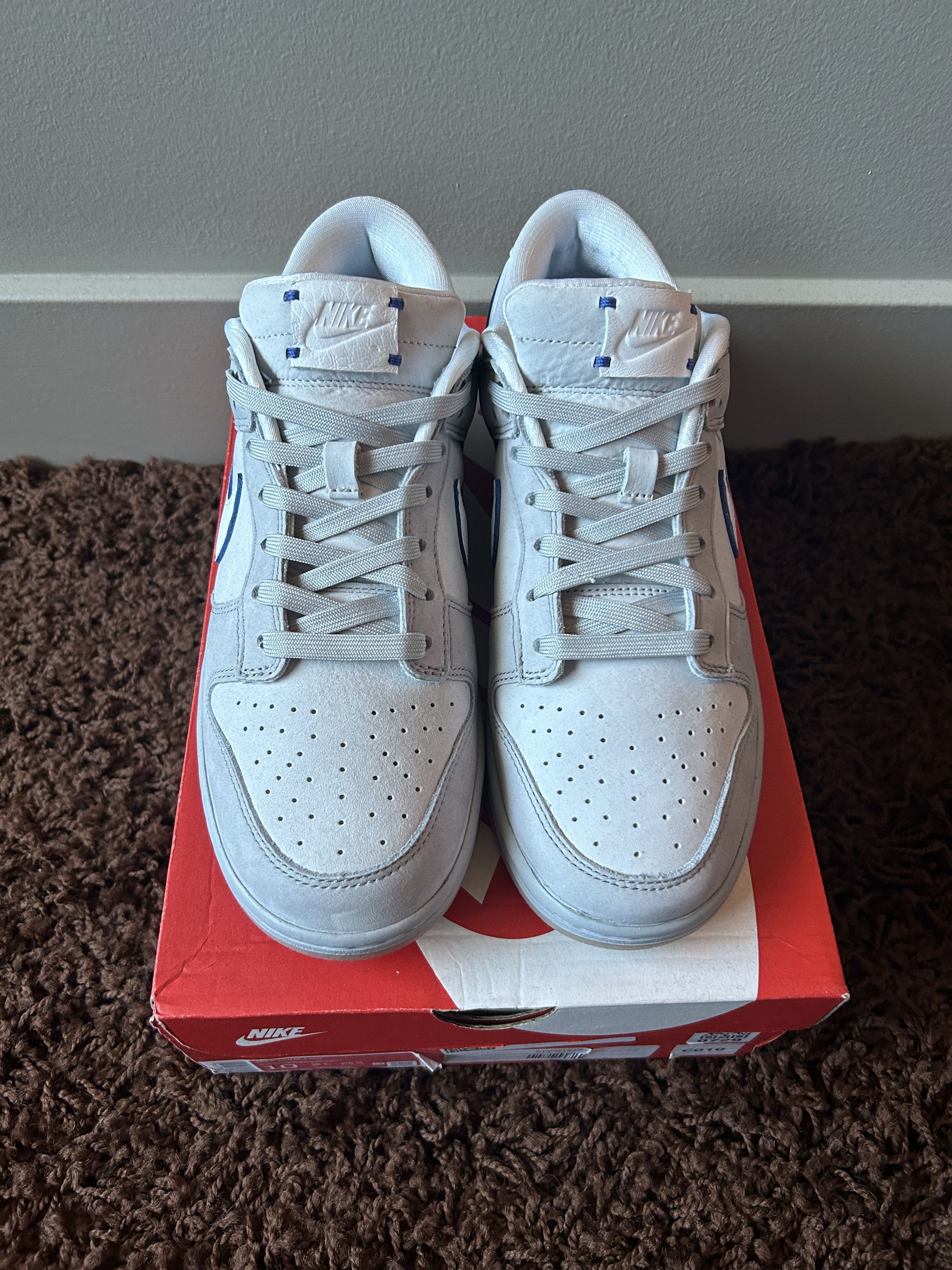 Nike DUNK LOW PURE PLATINUM/WHITE-WOLF GREY Size US 10 / EU 43 - 4 Thumbnail