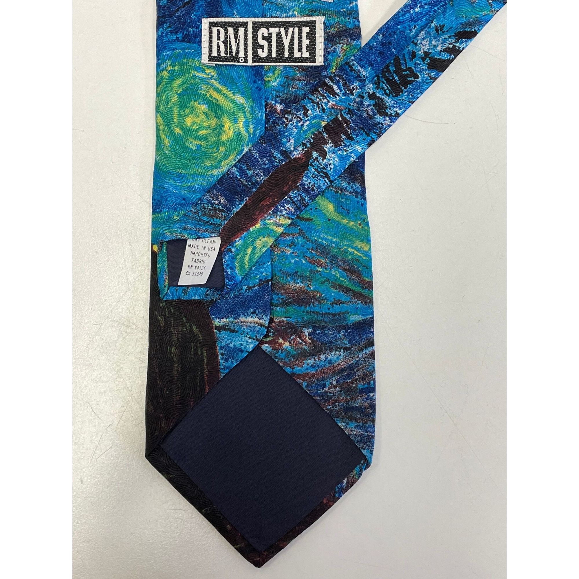 Other Vtg 1999 Ralph Marlin RM Style STARRY NIGHT Silk Neck Tie Size ONE SIZE - 3 Thumbnail
