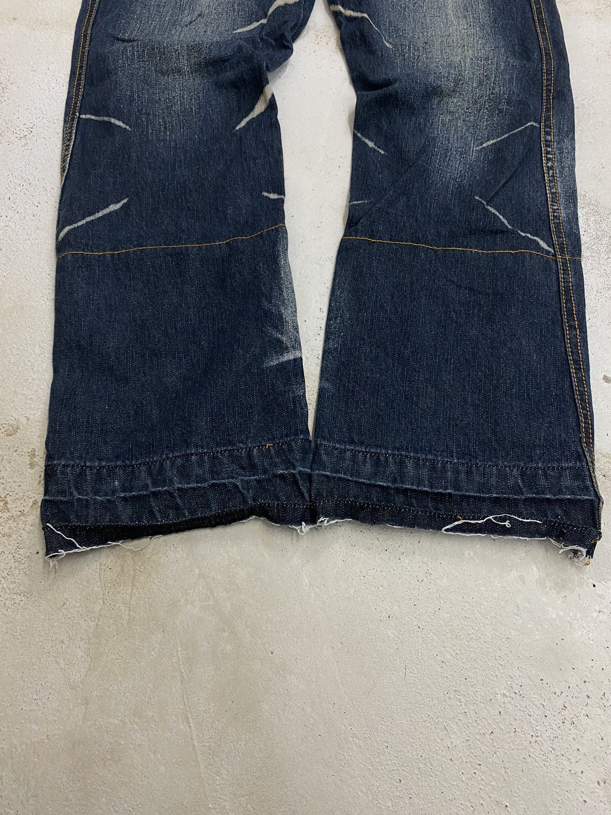 If Six Was Nine × Japanese Brand × Le Grande Bleu (L.G.B.) Flare In the Attic Japan Mud Washed Whisker Honeycomb Size US 32 / EU 48 - 6 Thumbnail