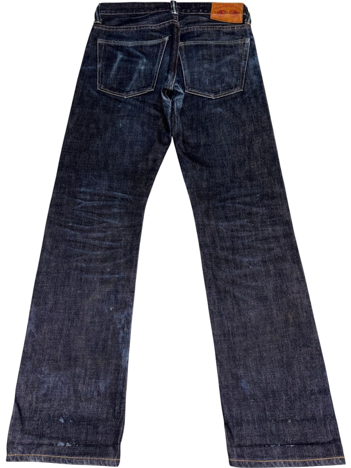 Blue In Green × Full Count & Co. FULLCOUNT X BLUE IN GREEN Selvedge Denim Japanese Whiskered Size US 28 / EU 44 - 4 Thumbnail
