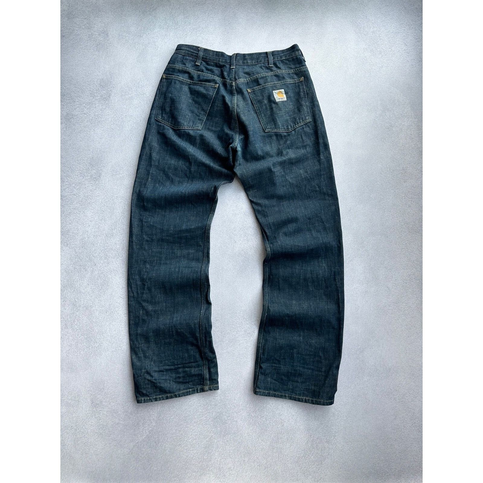 Carhartt VTG Carhartt Dirty Denim Baggy Staff Pant Jeans Size US 34 / EU 50 - 1 Thumbnail
