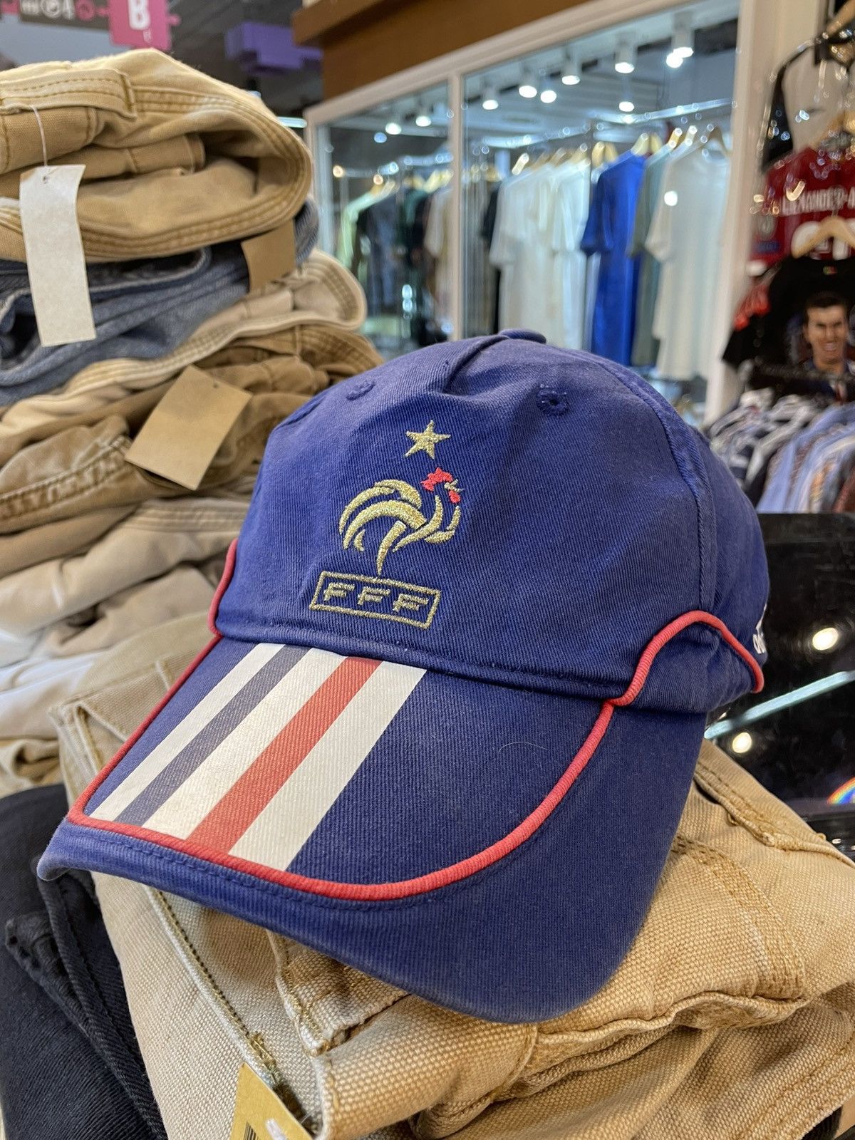 Adidas Y2K Adidas France Football Cap Size ONE SIZE - 1 Thumbnail