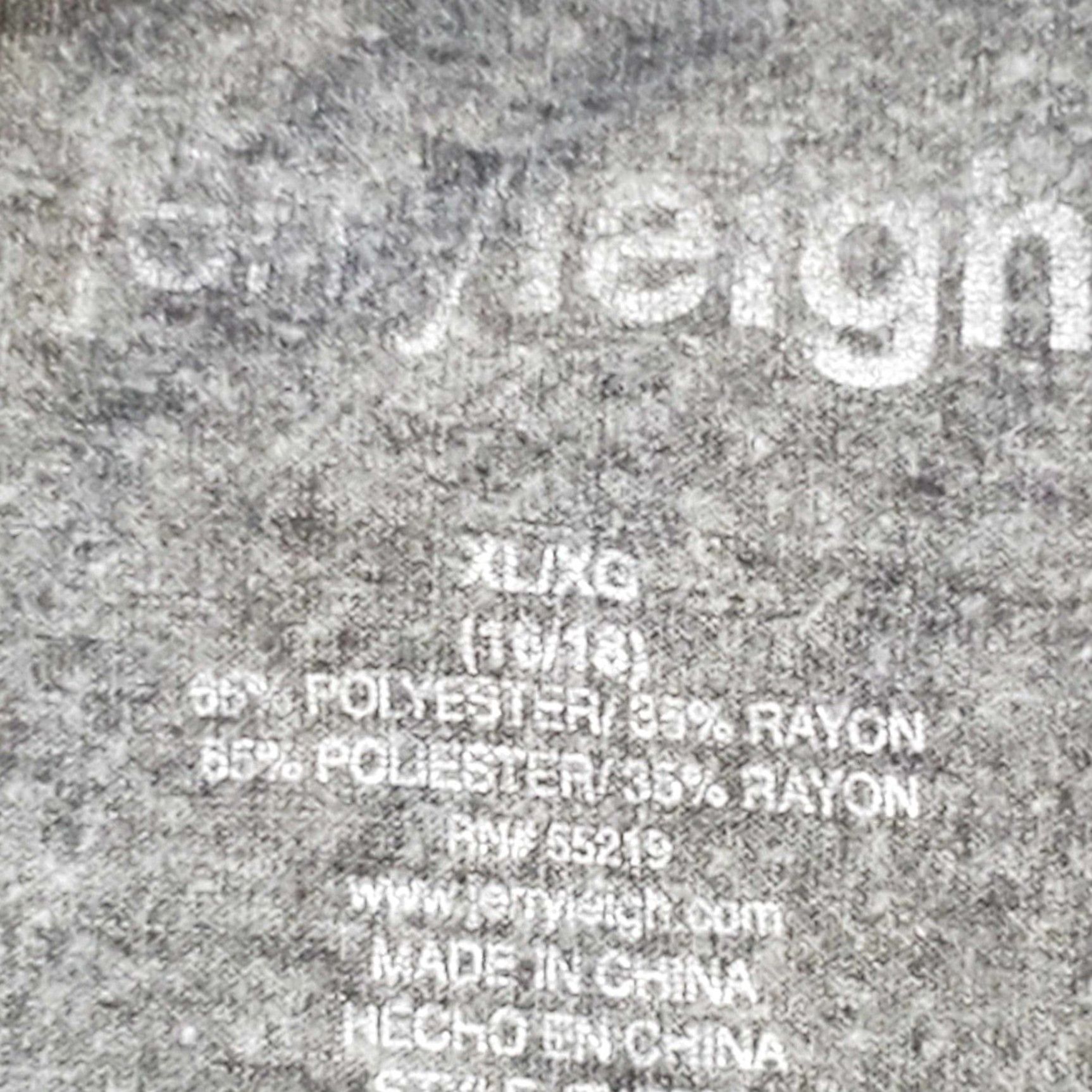 Vintage Jerry Leigh Women’s T Shirt “TACOS POR FAVOR” Gray XL/XG Short Sleeve (16/18) Regular Women T-Shirt Size XL / US 12-14 / IT 48-50 - 3 Thumbnail