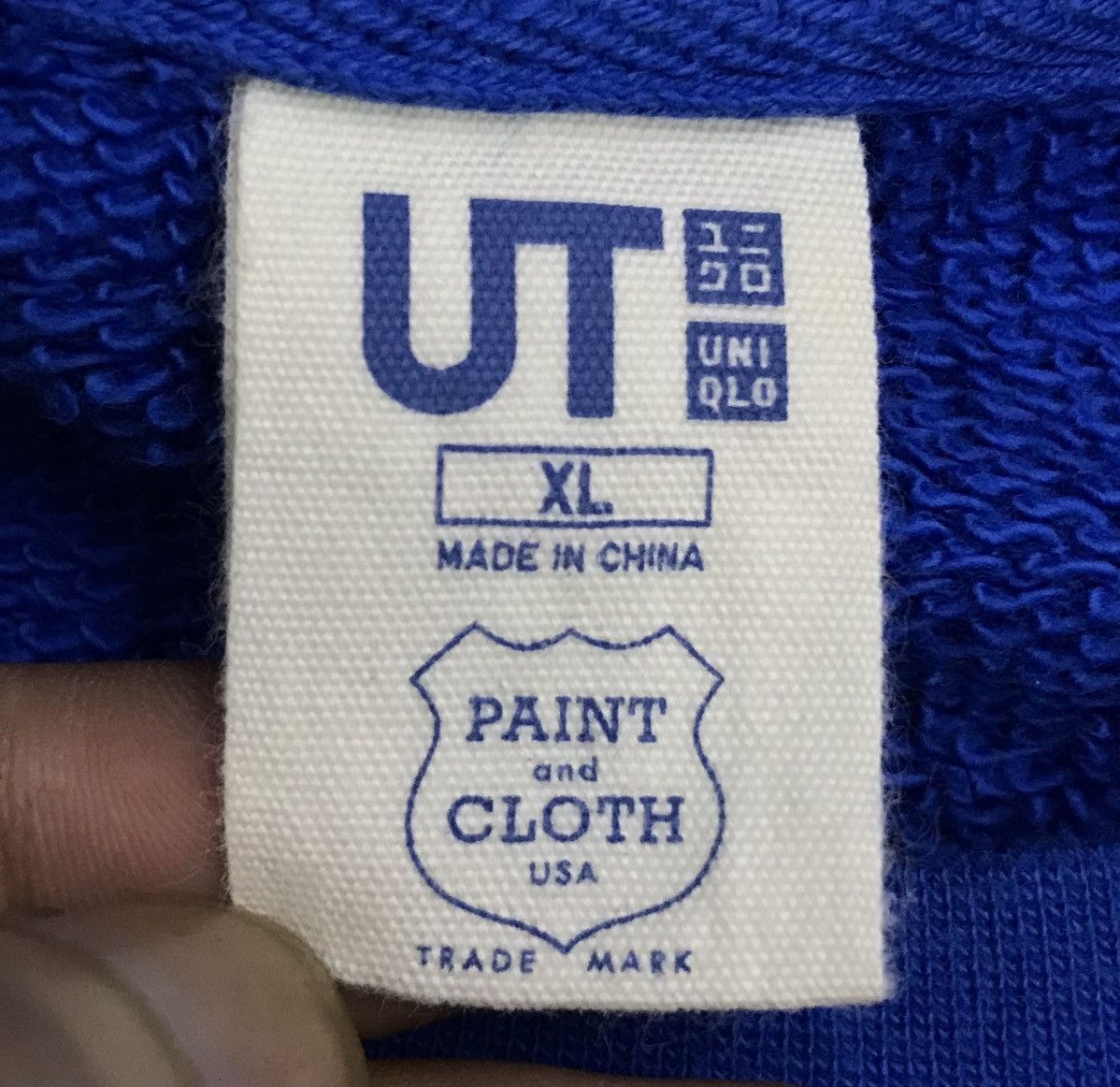 Uniqlo × Vintage Vintage Uniqlo Paint And Cloth Usa Sweatshirt Size US XL / EU 56 / 4 - 7 Thumbnail