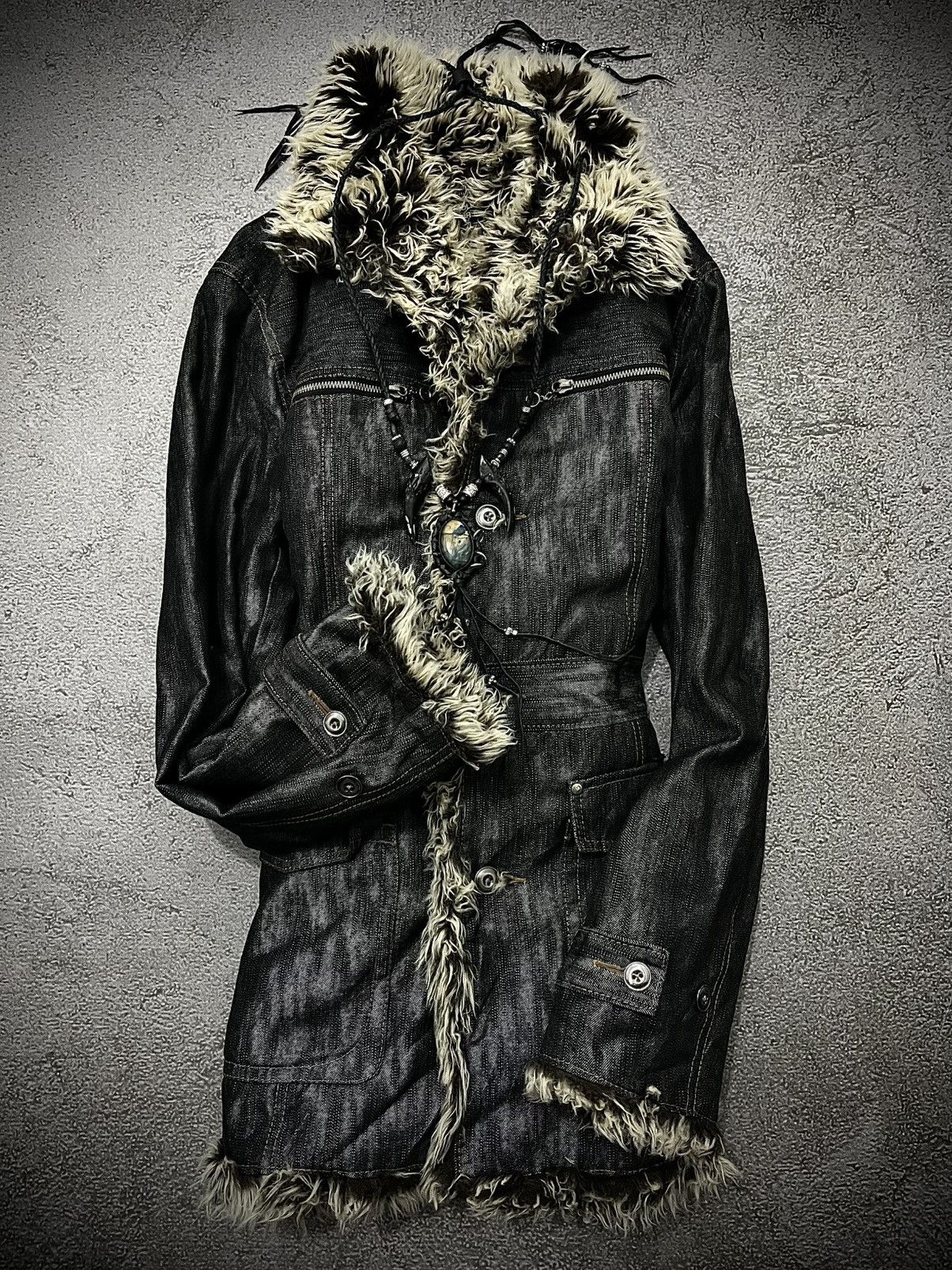 Nicole Club 2000s NICOLE CLUB FOR MEN VKEI STYLE FUR LINER JACKET Size US L / EU 52-54 / 3 - 1 Thumbnail