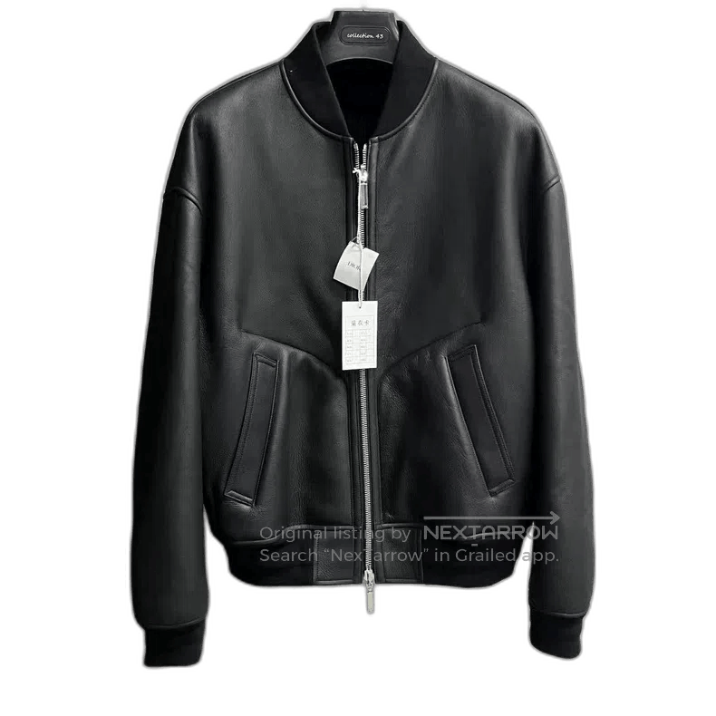 Dior Dior Black Zip Long Sleeve Leather Jacket. Size US L / EU 52-54 / 3 - 1 Thumbnail