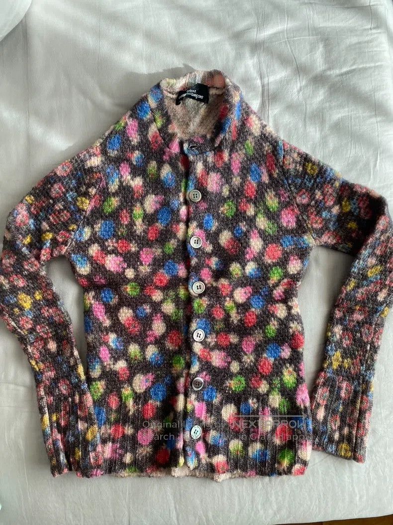 Comme des Garcons Comme Des Garcons Floral Pure Wool Sweater Size S / US 4 / IT 40 - 1 Thumbnail