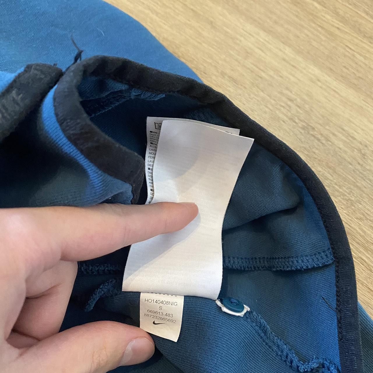 Nike Nike blue and black tech fleece hoodie Size US S / EU 44-46 / 1 - 4 Thumbnail