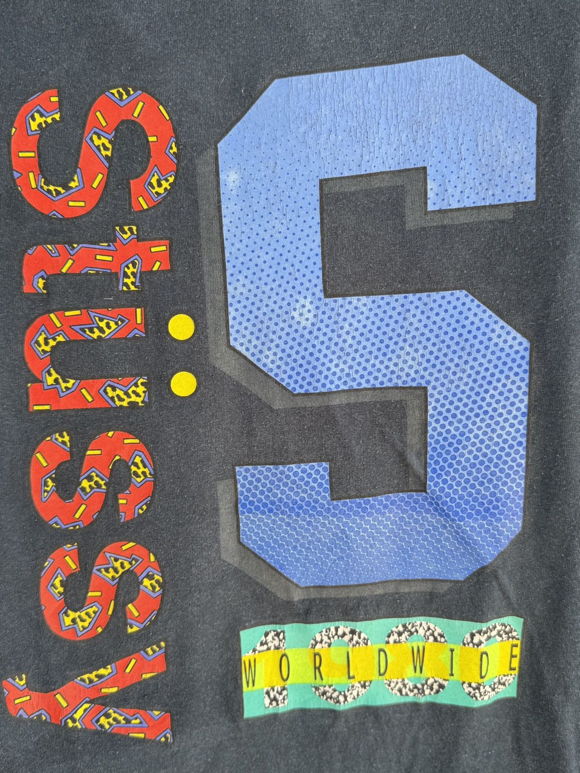 Stussy Vintage Stussy Us 80 Worldwide Streetwear Skate Faded Tee Size US L / EU 52-54 / 3 - 3 Thumbnail