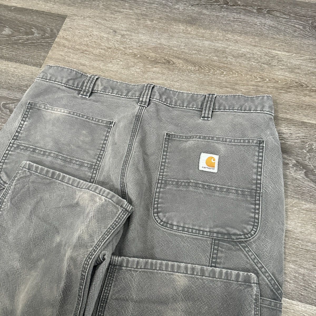 Carhartt × StraightFaded × Vintage Vintage Y2K Carhartt faded and worn double knee wide leg pan Size US 36 / EU 52 - 3 Thumbnail
